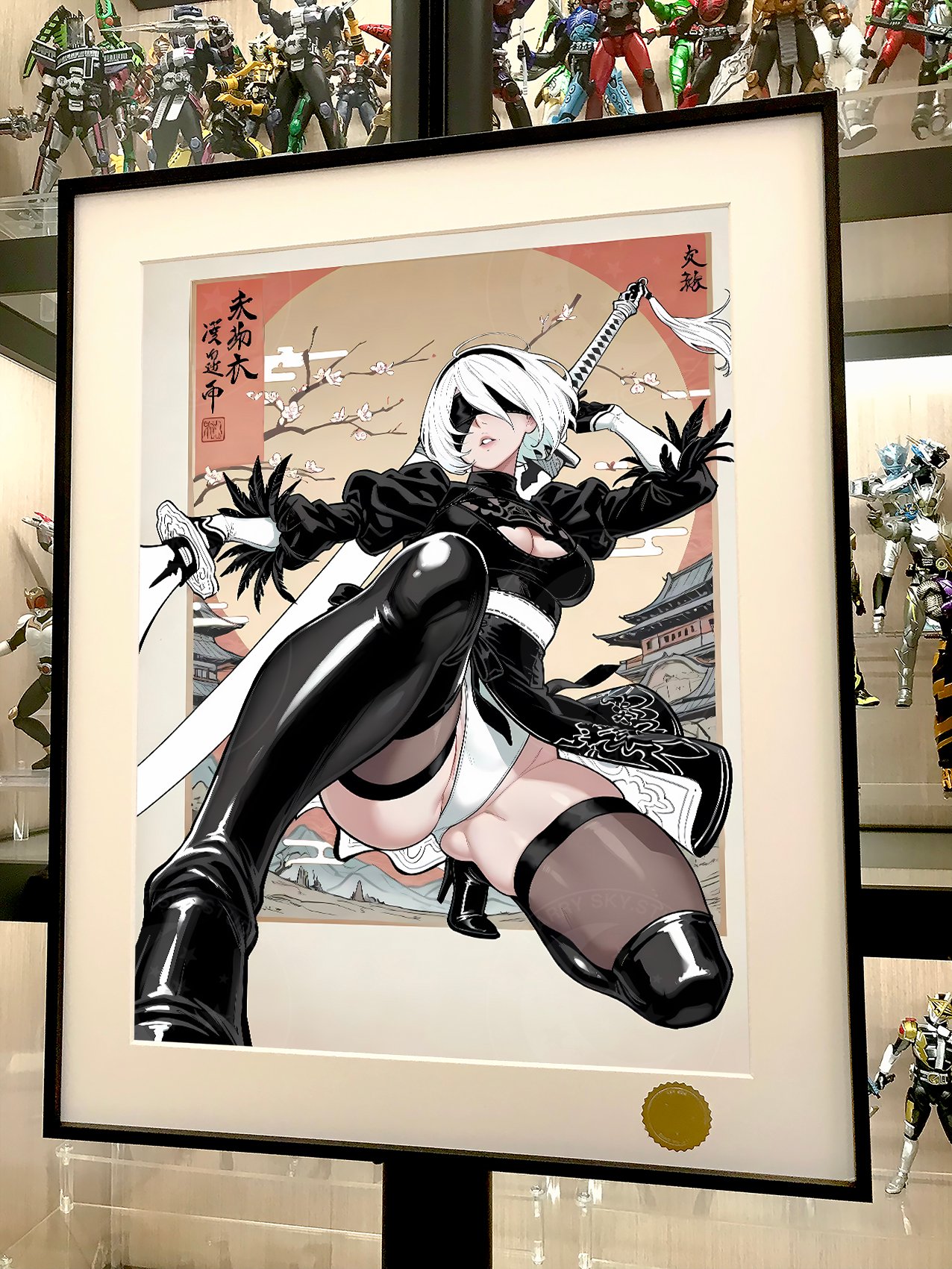 【週邊】星空工作室－尼爾 和風 2B 裝飾畫