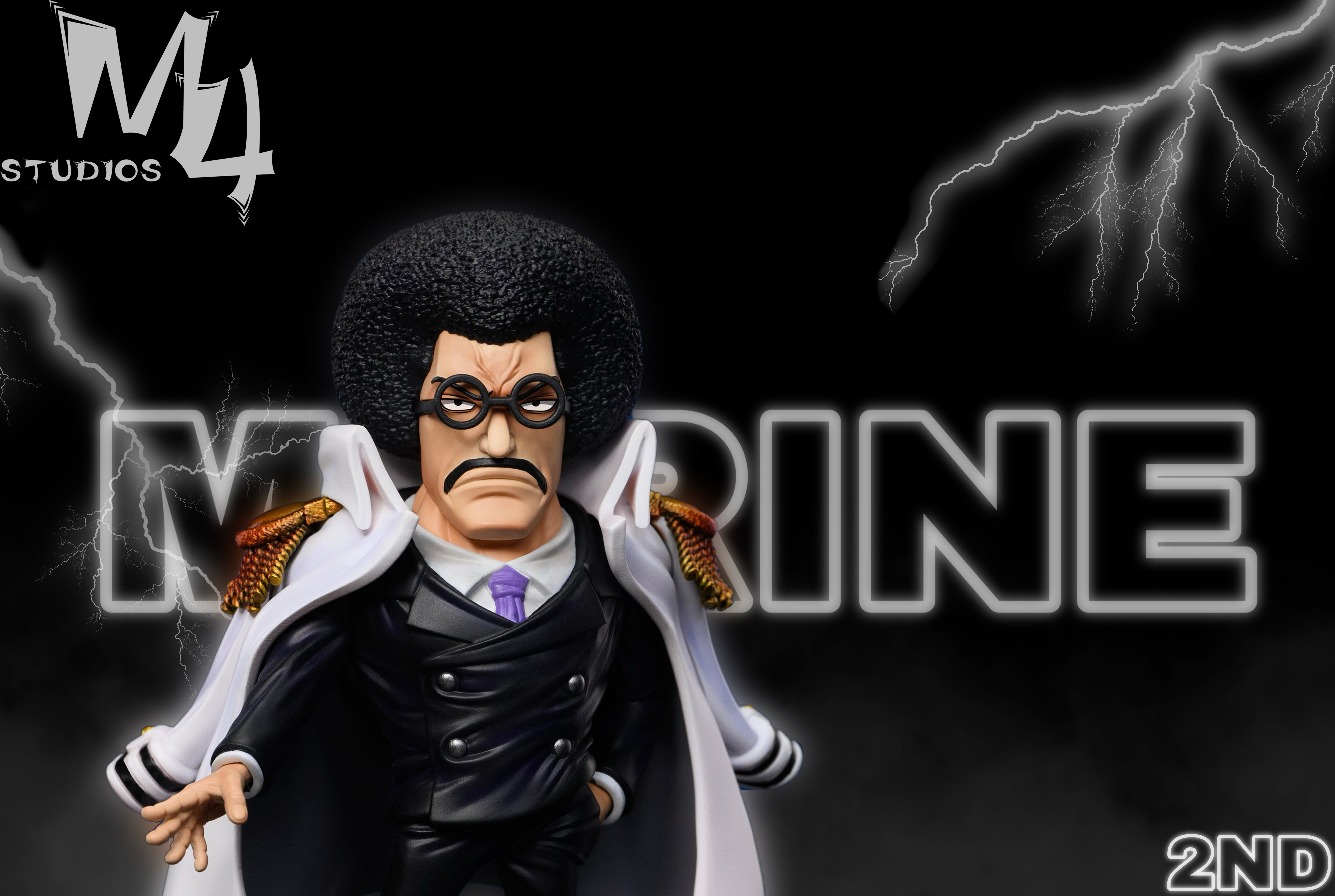 【海賊王】M4工作室-海軍本部人物 第41彈 第0話 年輕戰國&卡普