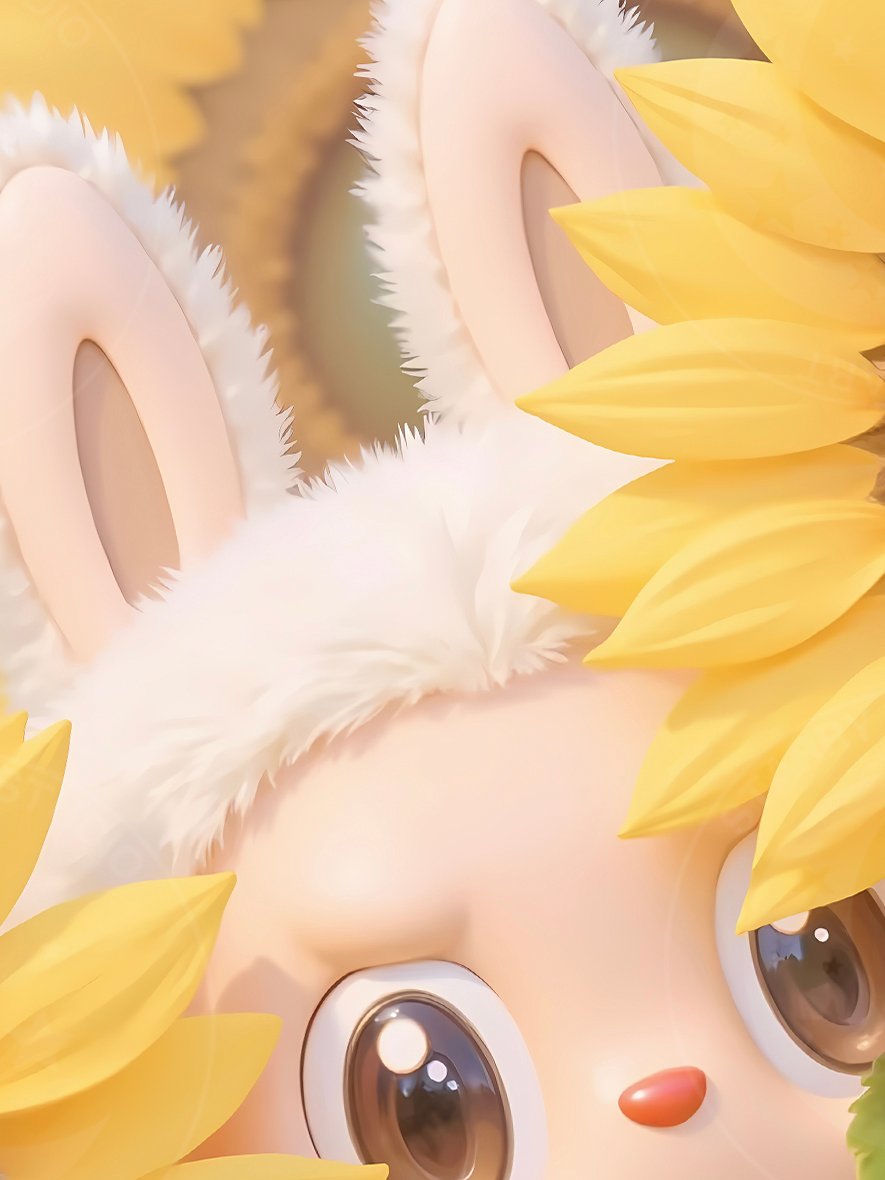 【週邊】星空工作室-向日葵拉布布 泡泡馬特labubu 動漫二次元裝飾畫