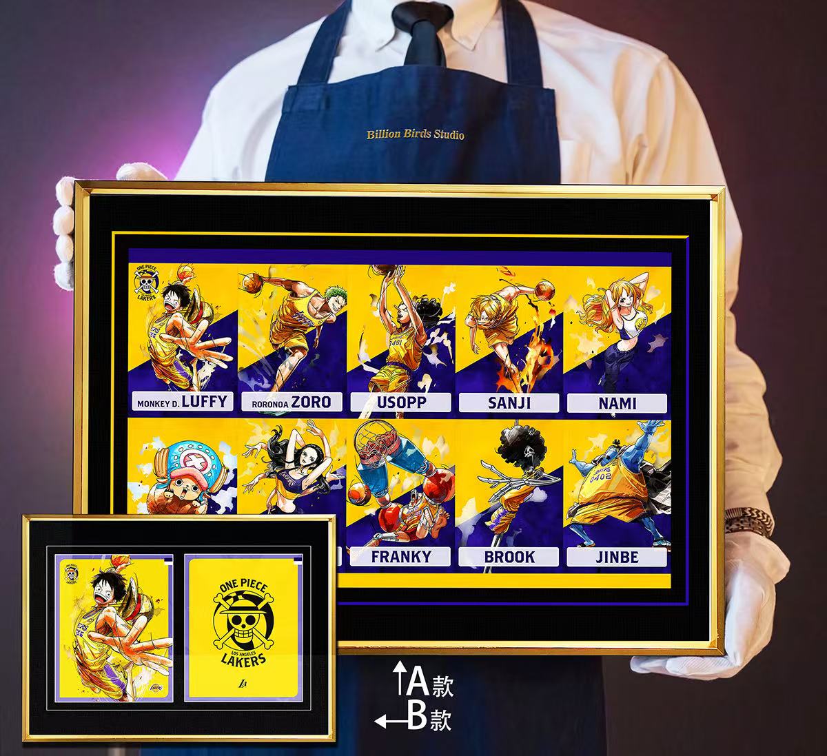 【週邊】千鳥社-海賊王湖人隊草帽團魯夫索隆娜美山治喬巴裝飾畫