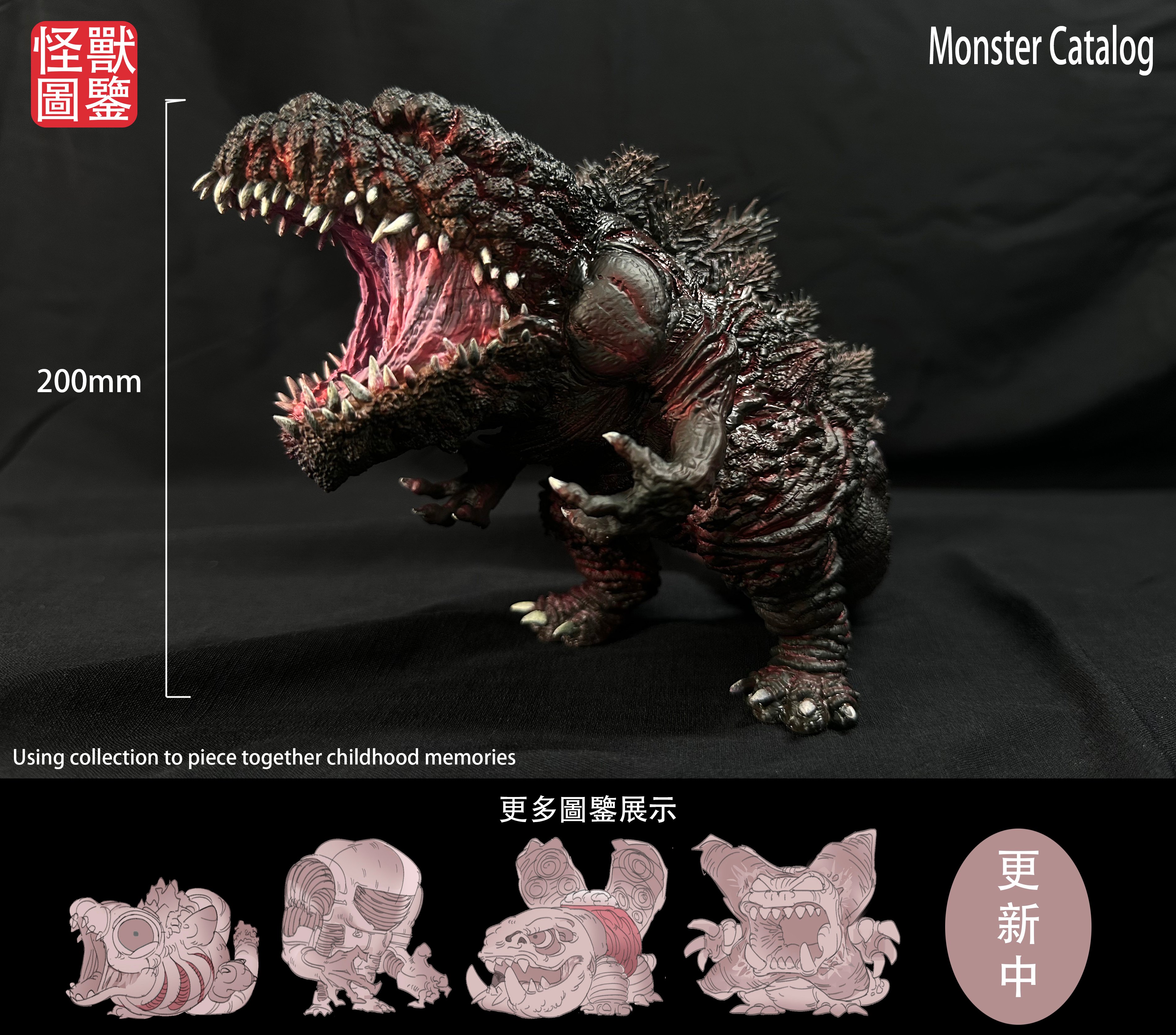【哥吉拉】模咖造物-ATM怪獸圖鑑系列 第一彈 哥吉拉第四形態
