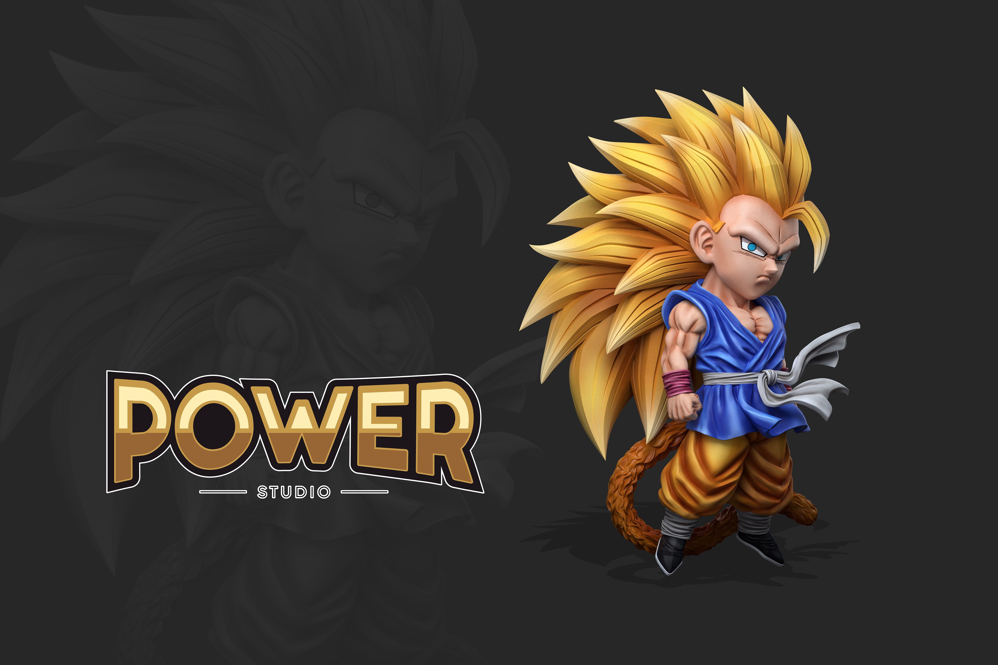 【七龍珠】Power studio-GT超三小悟空