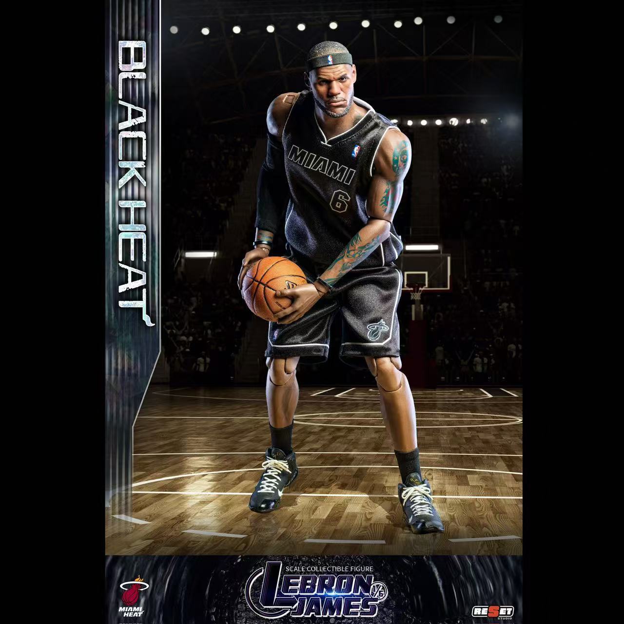 【可動人偶】ResetStudio-可動眼 熱火詹姆斯黑熱套裝