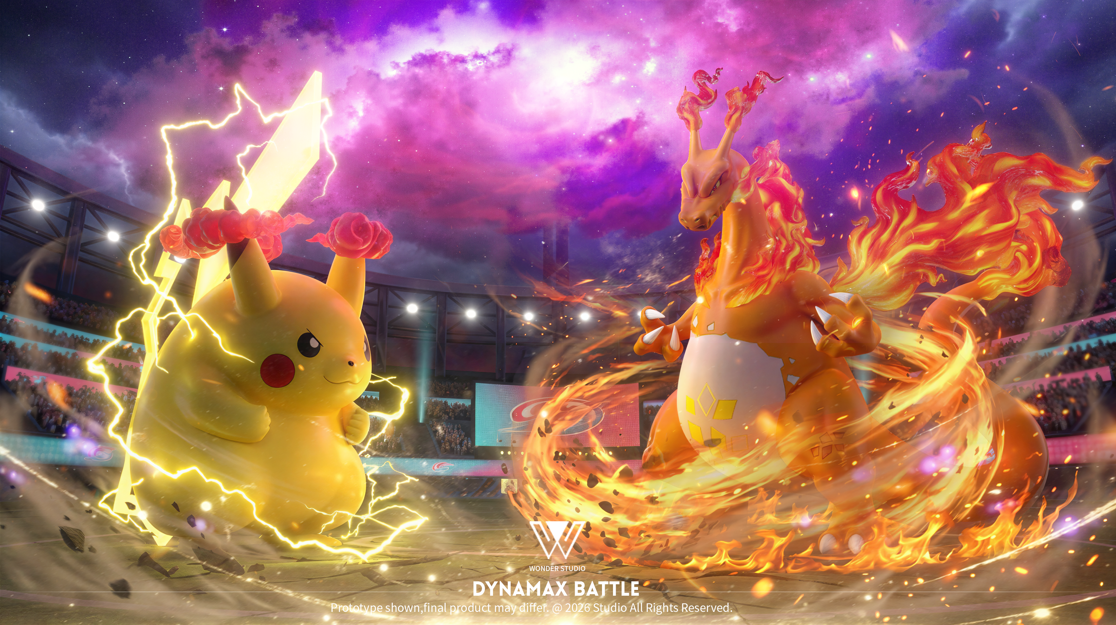 【寶可夢】玩得 Wonder studio－丹帝戰隊 極巨化 噴火龍