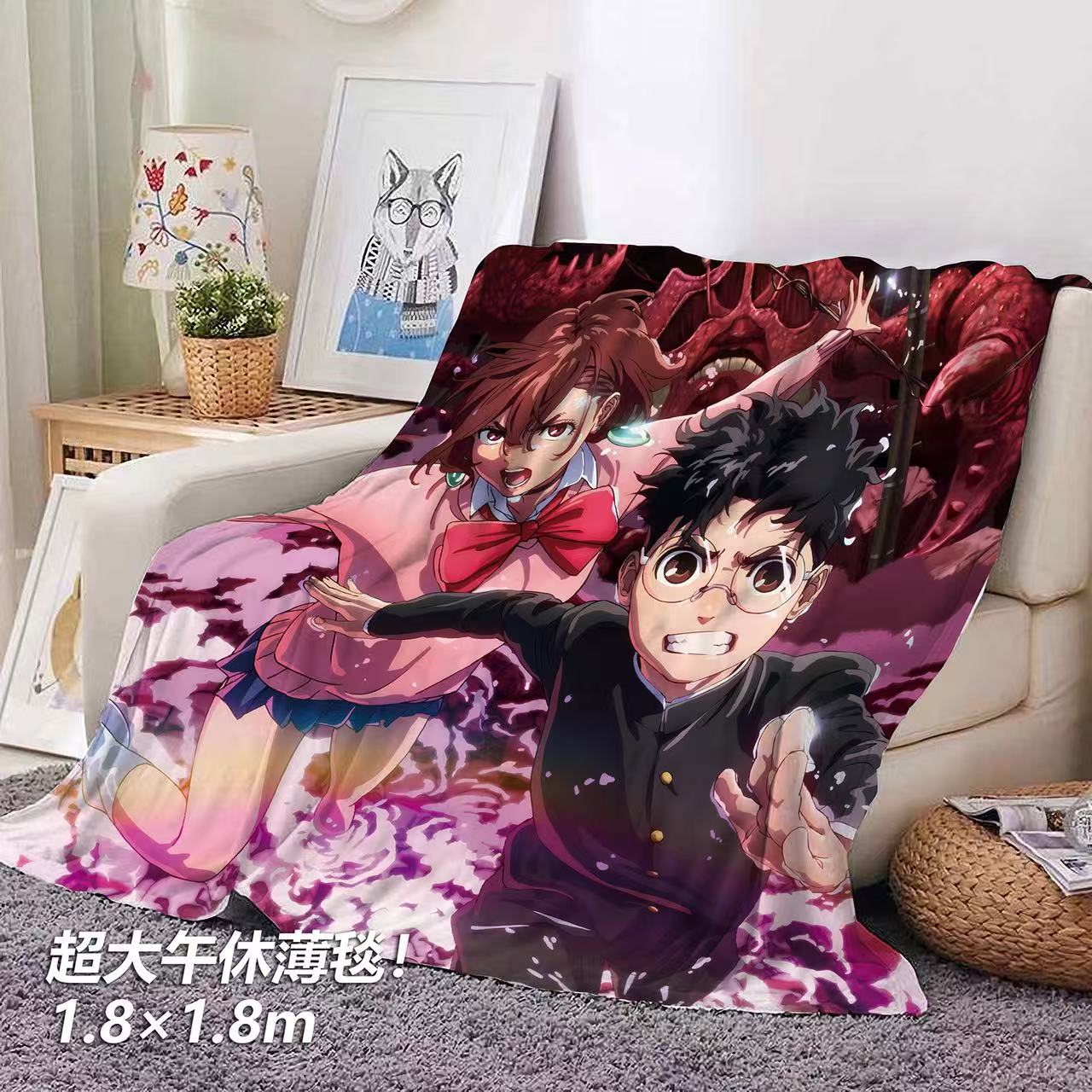 【週邊】千鳥社-膽大黨綾瀨桃高倉健午睡毯地毯裝飾畫