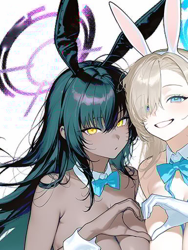 【週邊】巴洛克－蔚藍檔案 黑白兔 裝飾畫&冰箱貼