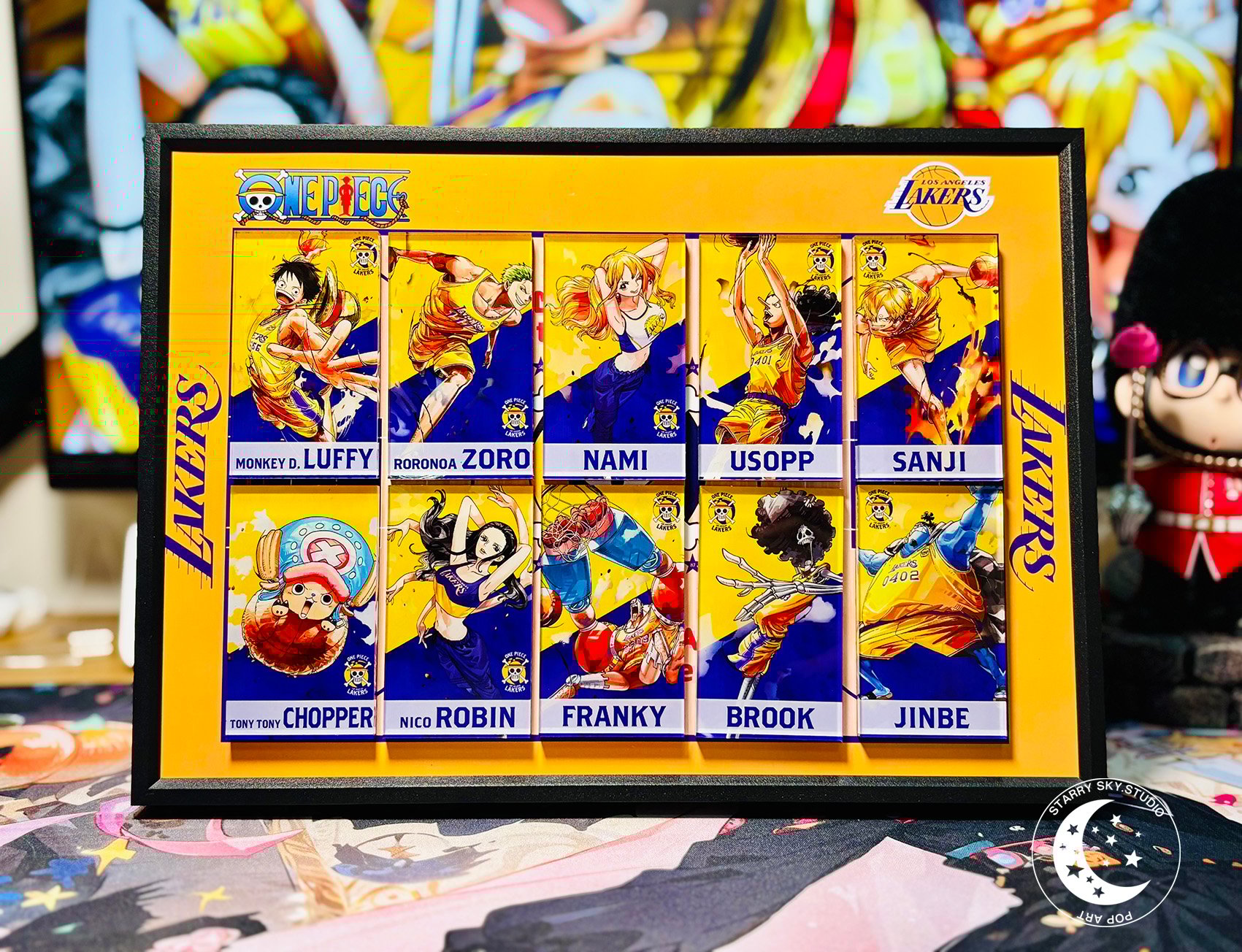 【週邊】星空工作室-海賊王湖人聯動冰箱貼創意畫