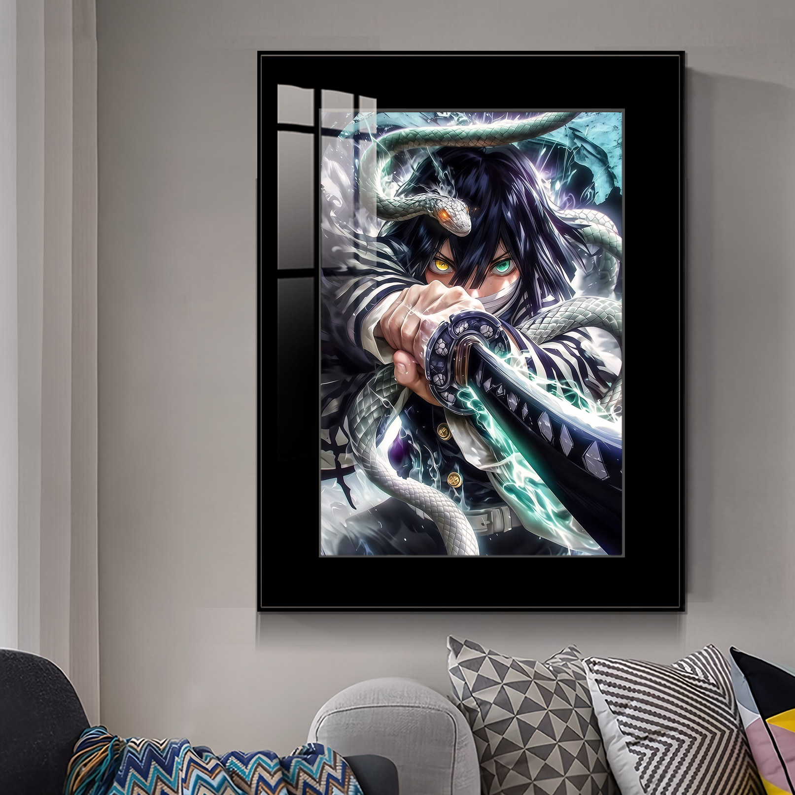 【週邊】橘子工作室－鬼滅之刃 蛇之呼吸 蛇柱 裝飾畫