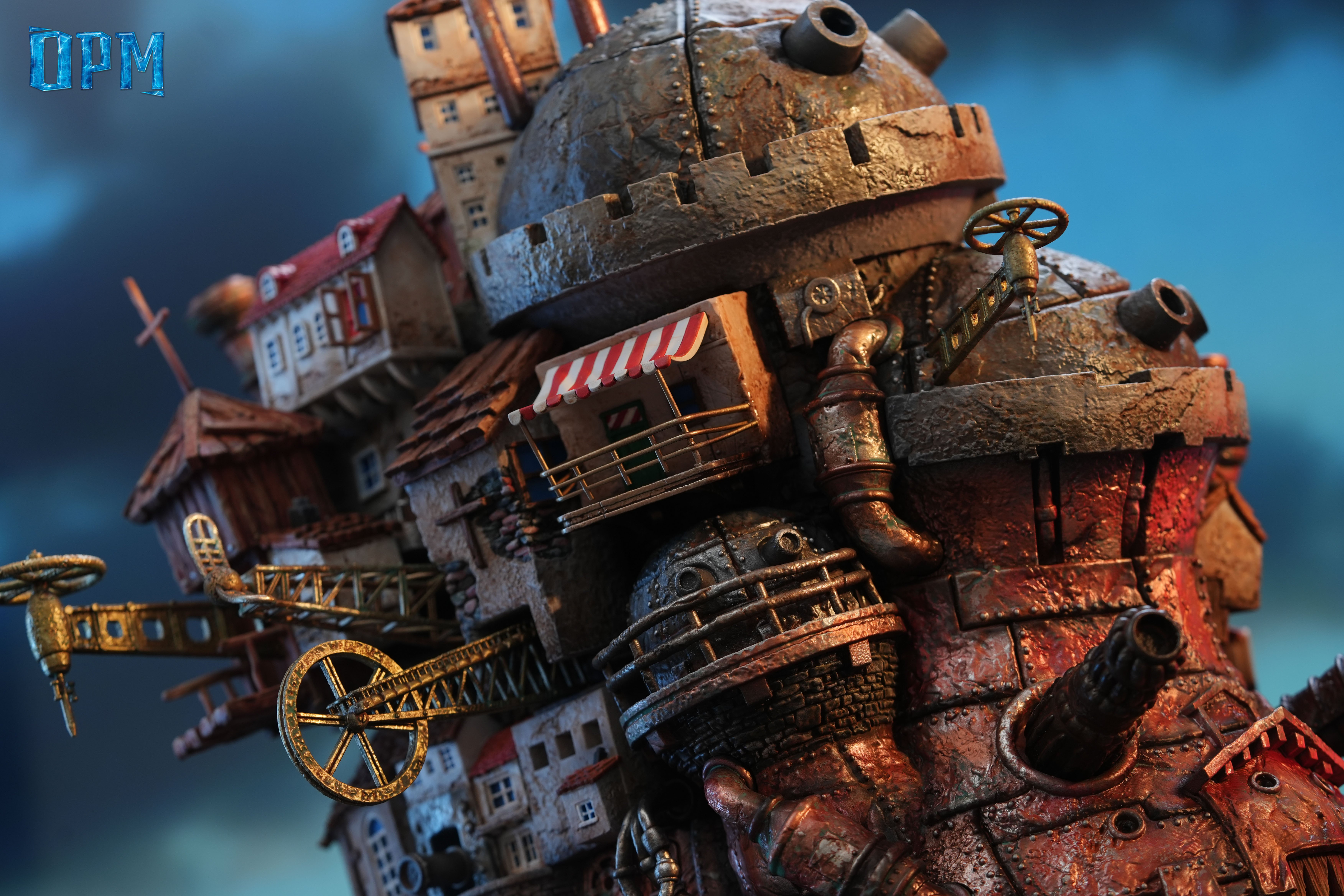 【宮崎駿】OPM-Studio-宮崎駿桌面 009 哈爾的移動城堡 行走的城堡