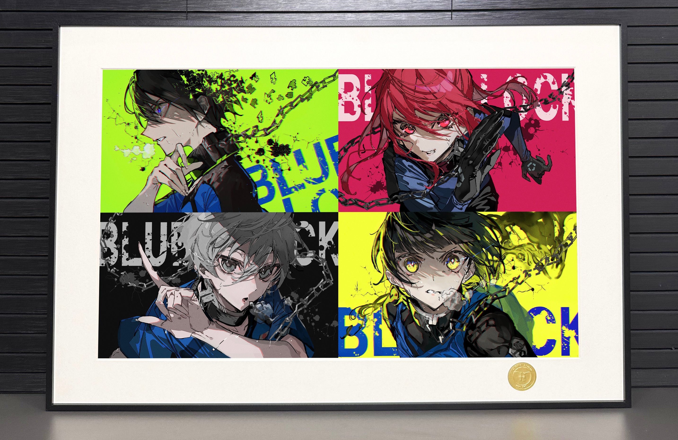 【週邊】H2工作室-藍色監獄 藍色禁區潔世一凪誠士郎蜂樂回千切豹馬BlueLock裝飾畫