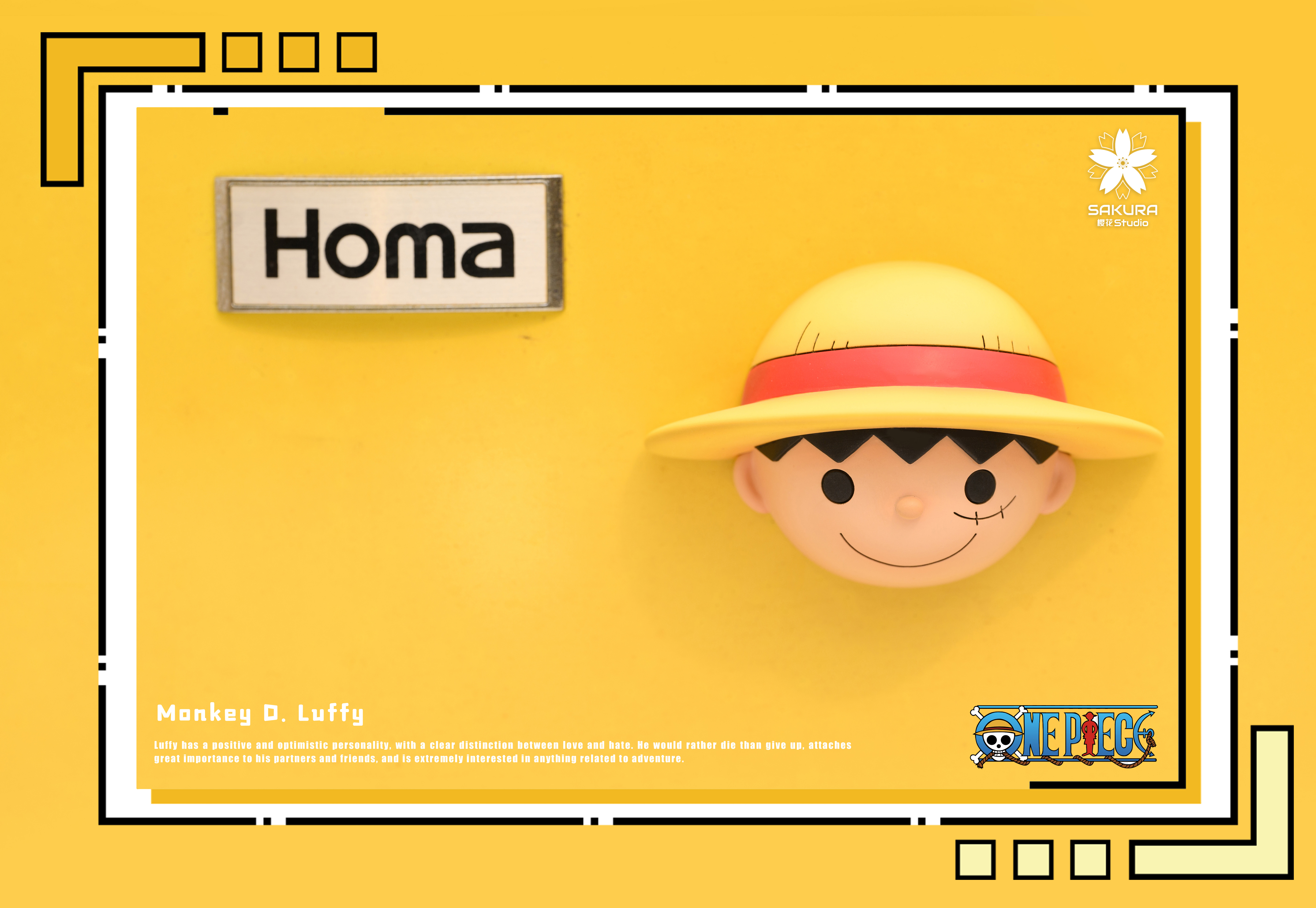 【海賊王】櫻花 studio-海賊王草帽團冰箱貼 第一彈 魯夫 第二彈 索隆（海外現貨）