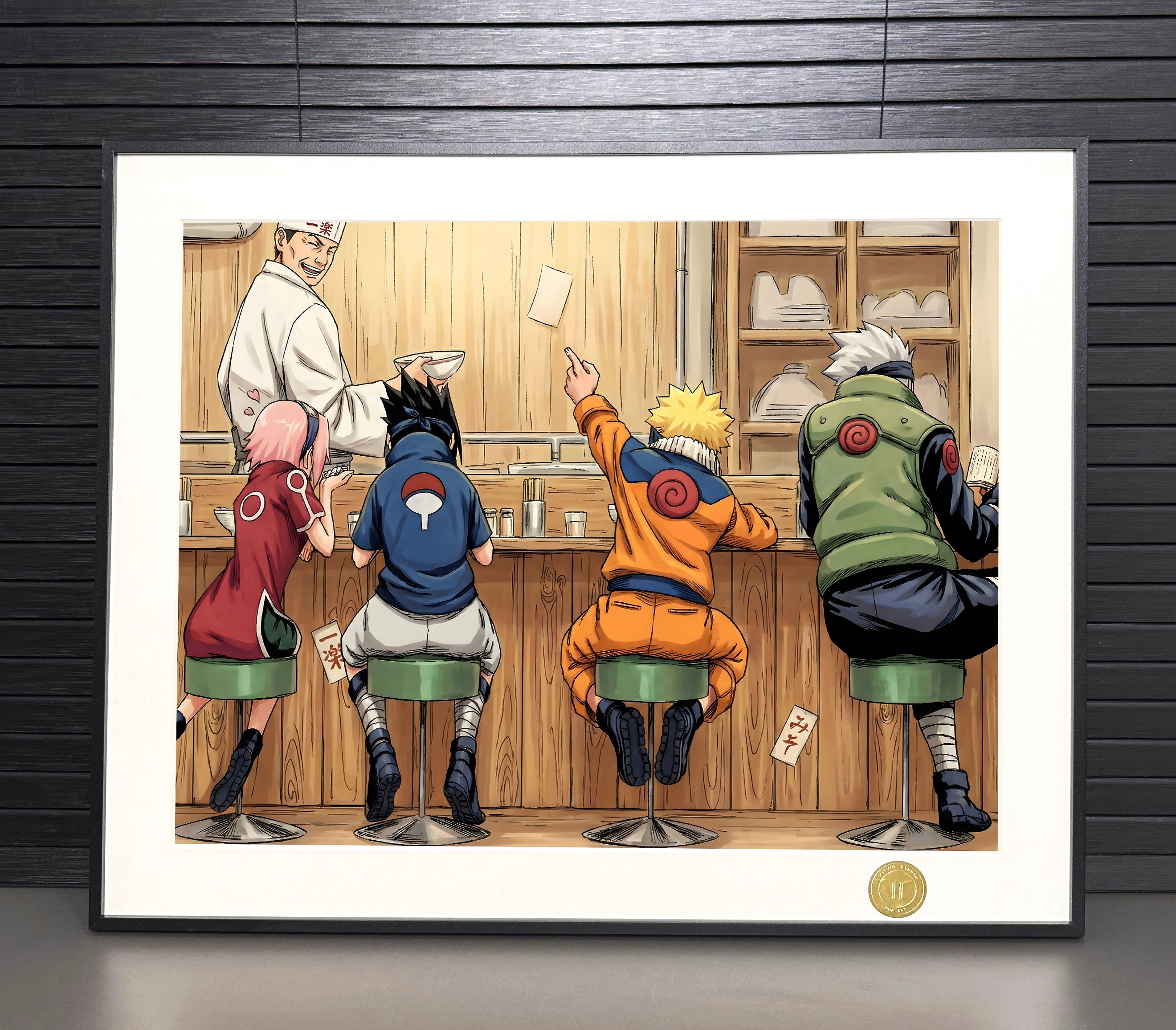 【週邊】H2工作室 - 火影忍者 卡卡西小隊 裝飾畫