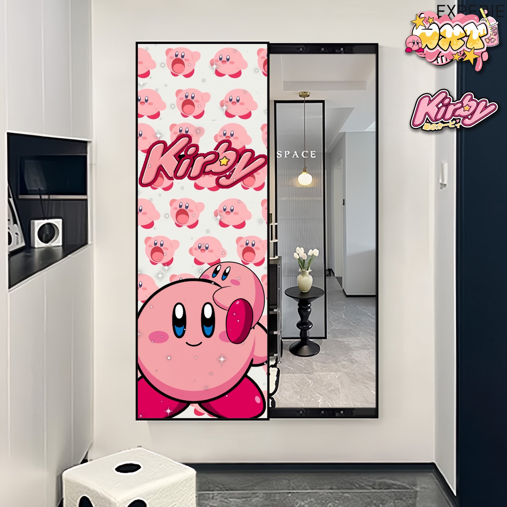 【週邊】阿喵畫社-星之卡比全身推拉鏡