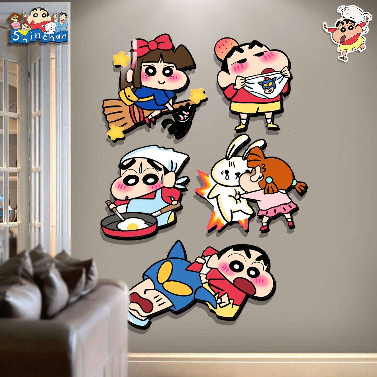 【週邊】阿喵畫社-蠟筆小新異形卡磚畫