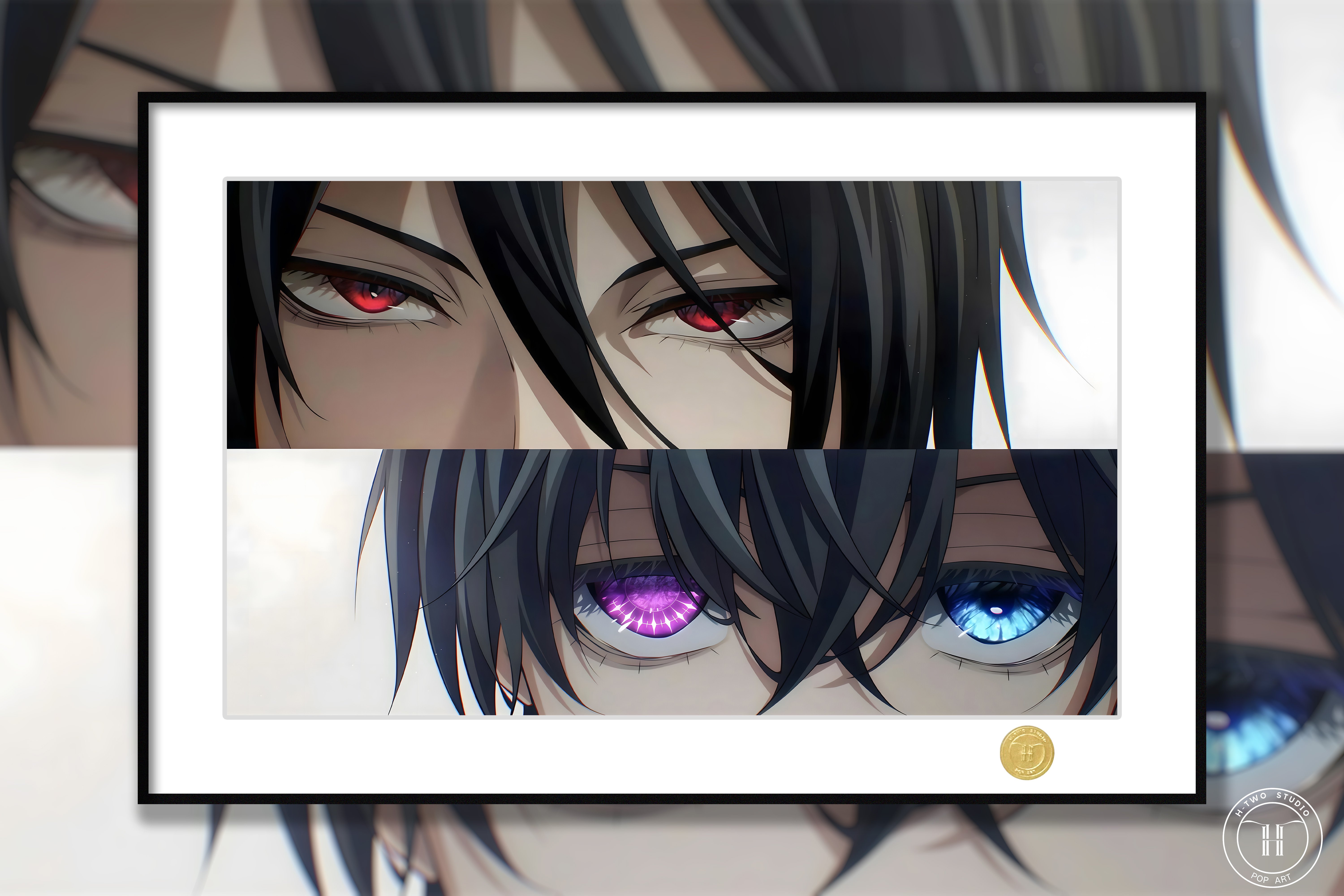 【週邊】H2工作室－黑執事 賽巴斯欽＆夏爾 裝飾畫