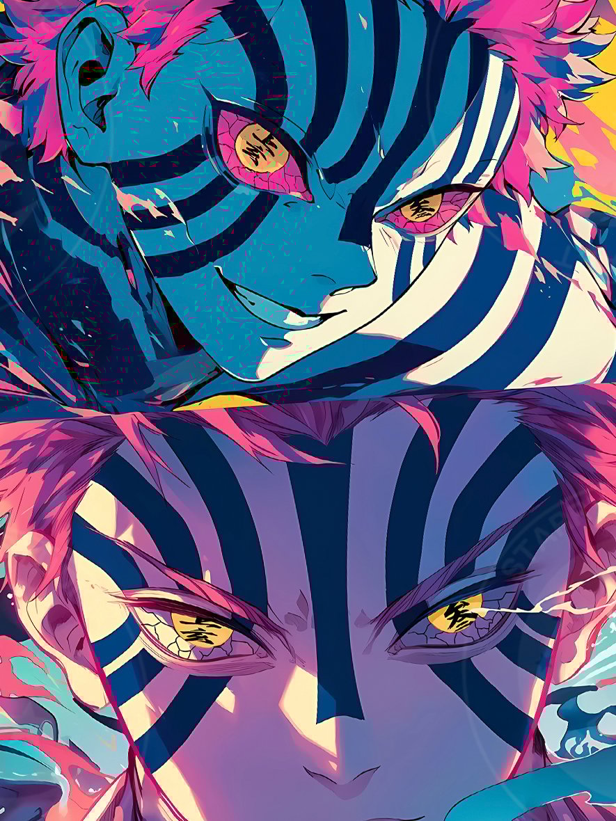 【週邊】星空工作室-猗窩座 鬼滅之刃 無限城篇 狛治炎柱 動漫二次元裝飾畫