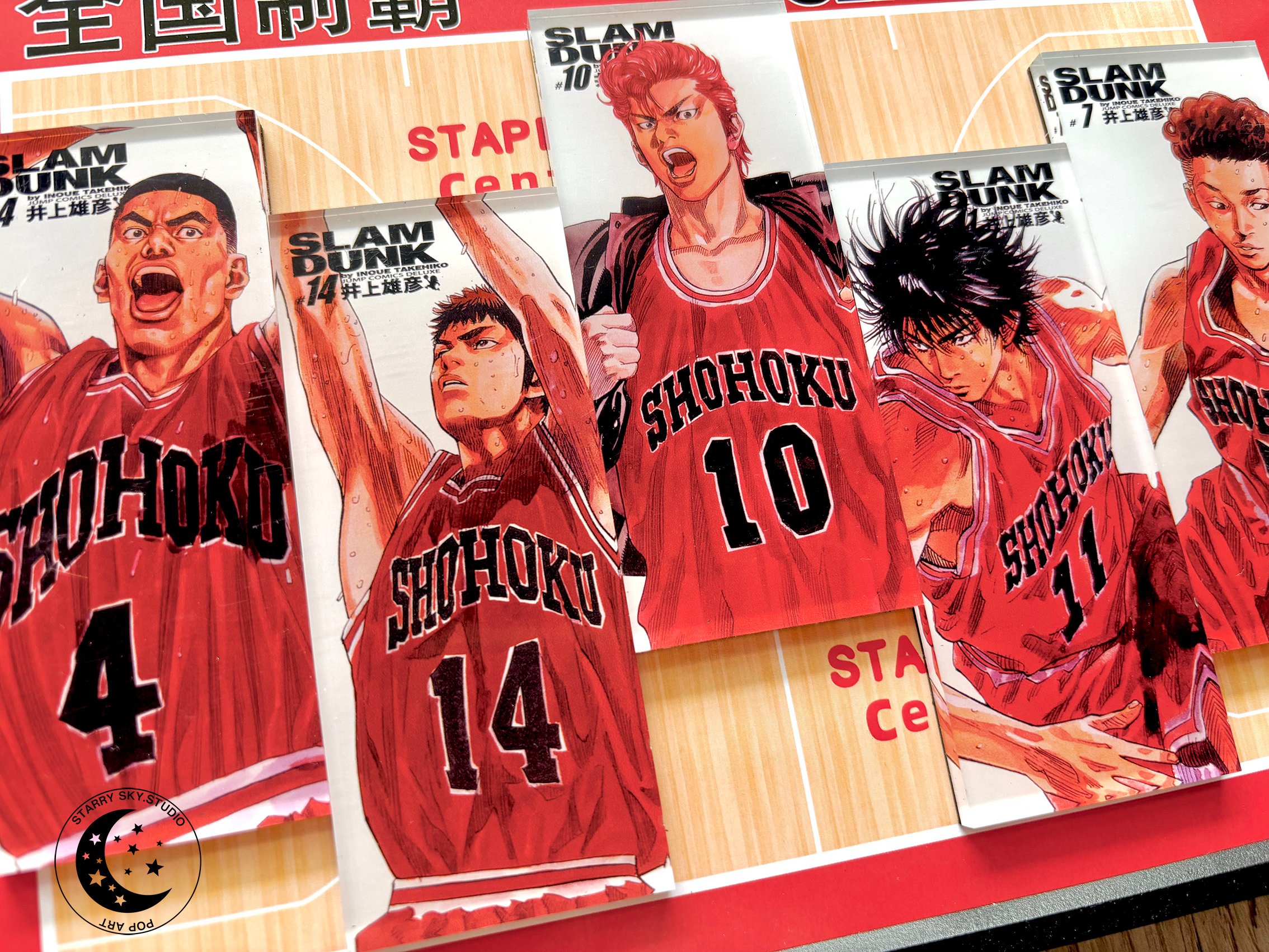 【週邊】星空工作室-灌籃高手五虎冰箱貼創意畫 SD櫻木花道流川楓三井壽湘北全國大賽