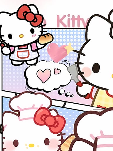 【週邊】巴洛克－Hello Kitty 漫格kitty 裝飾畫&冰箱貼