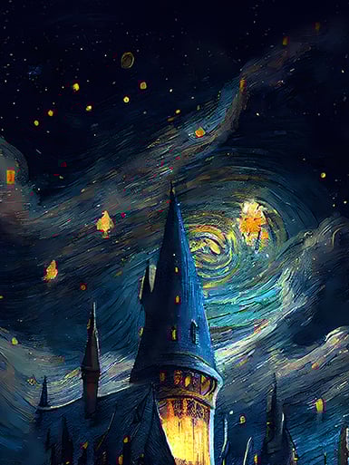 【週邊】巴洛克－哈利波特 魔法學校 裝飾畫&冰箱貼