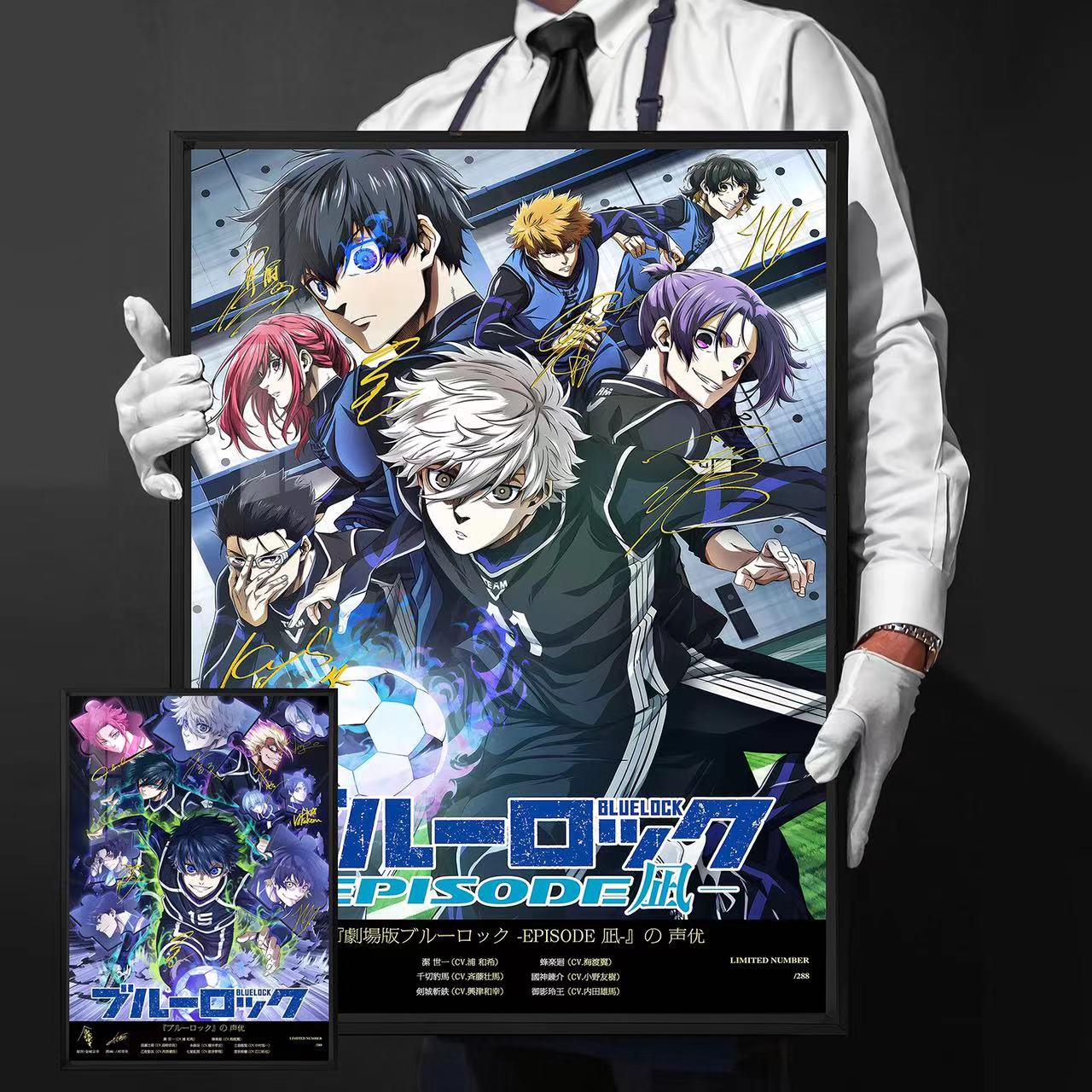 【週邊】千鳥社-藍色監獄潔世一凪誠士郎蜂樂回簽名裝飾畫