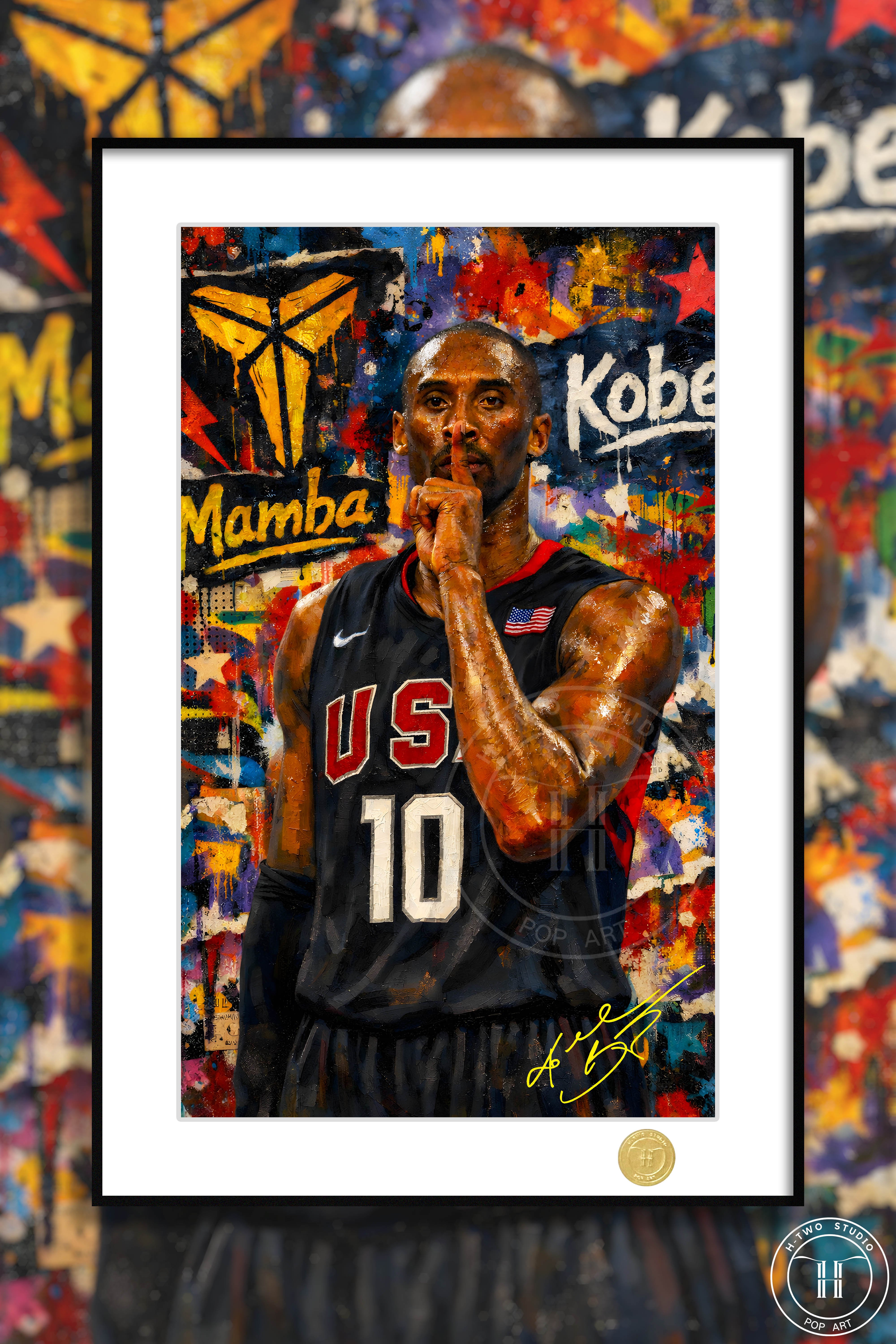 【週邊】H2工作室－奧運會科比 裝飾畫