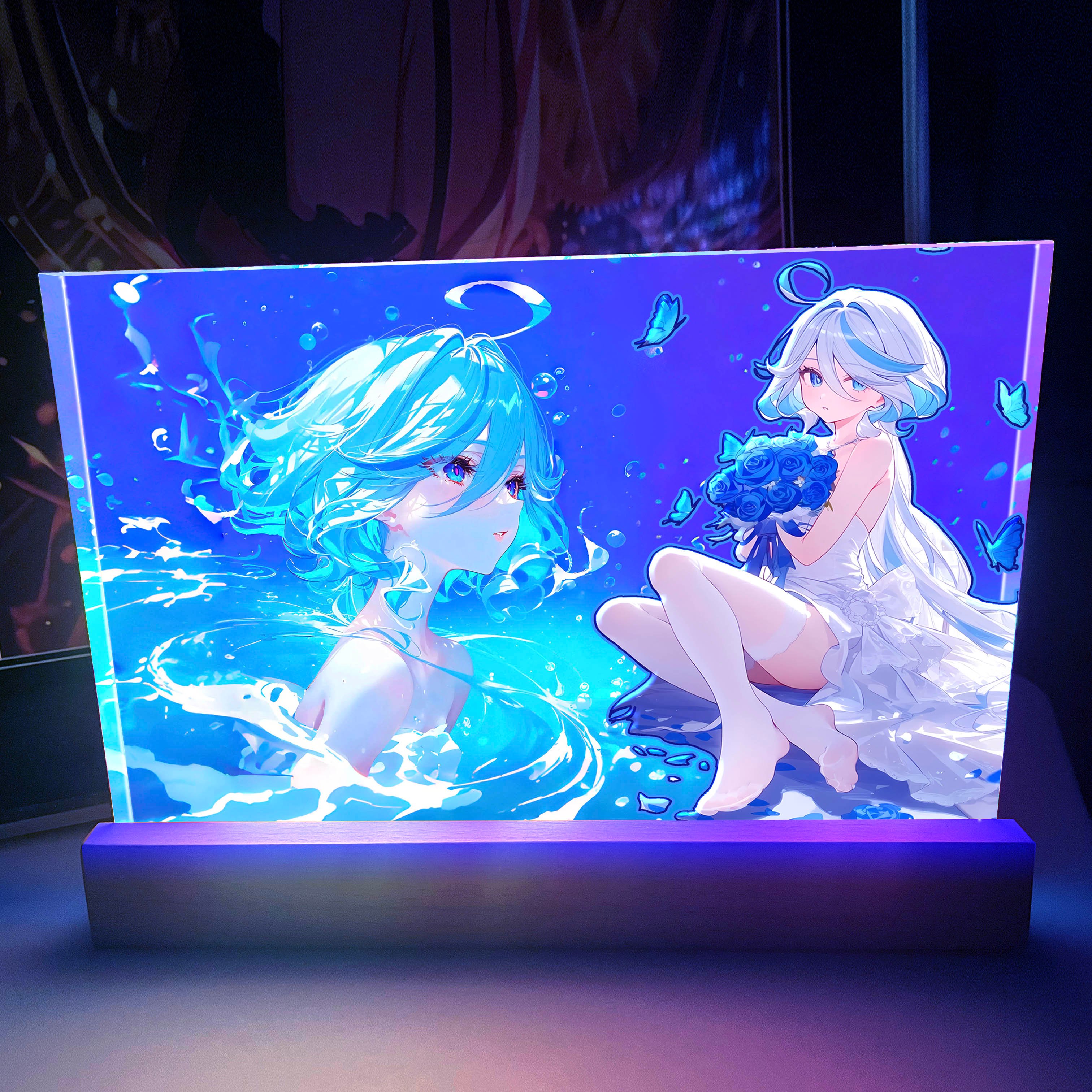 【週邊】阿喵畫社-深海 芙寧娜發光透明卡磚