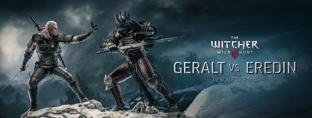 【正版授權】PureArts-巫師3 狂獵 Geralt vs Eredin 傑洛特對戰艾瑞丁 雕像 PA011TW
