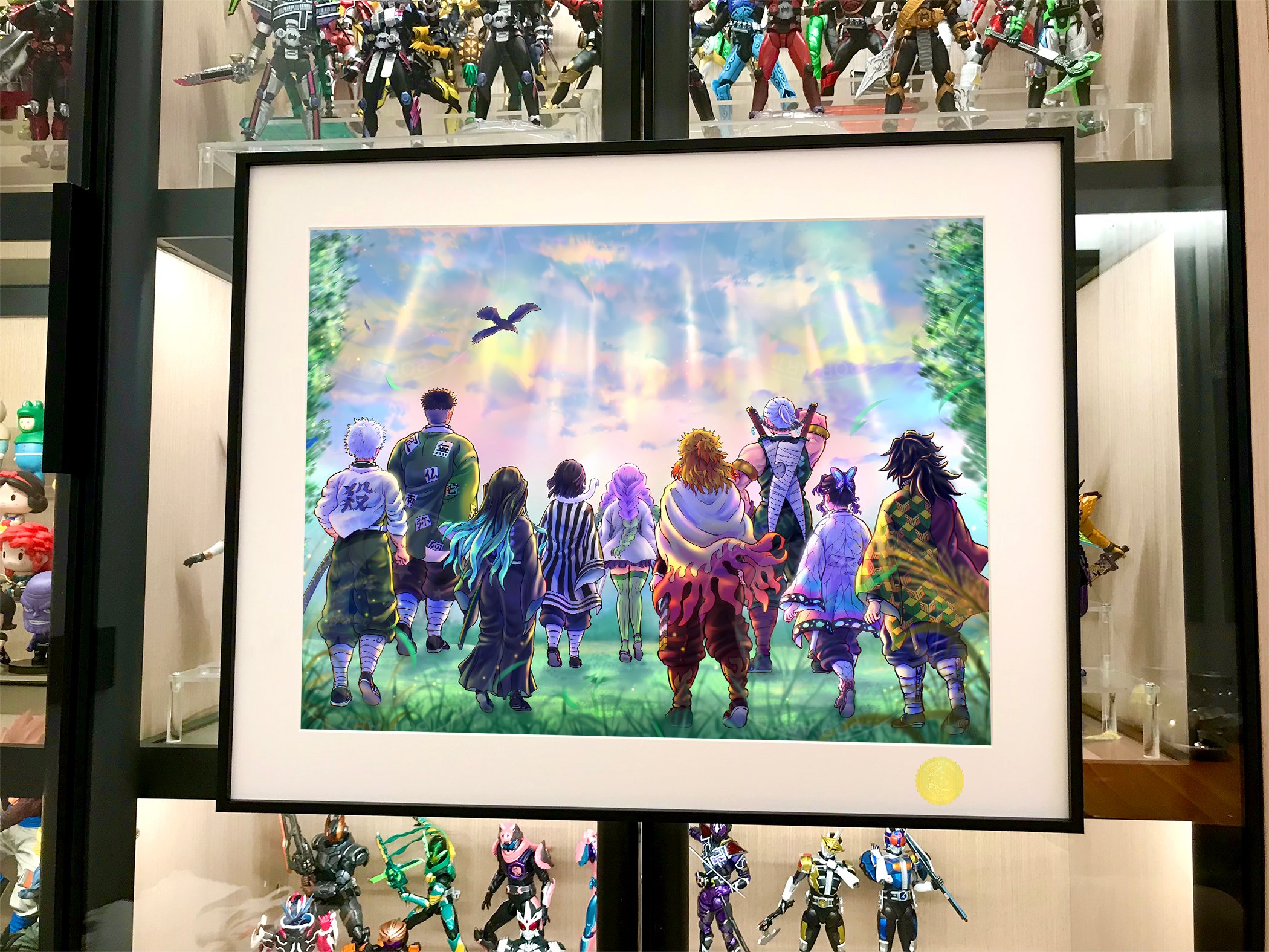 【週邊】星空工作室－鬼滅之刃 九柱背影 裝飾畫