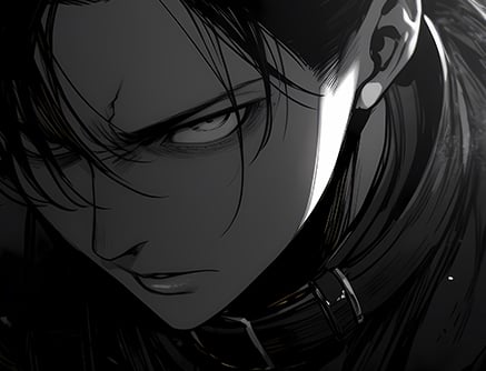 【週邊】巴洛克－進擊的巨人 兵長利威爾 裝飾畫&冰箱貼