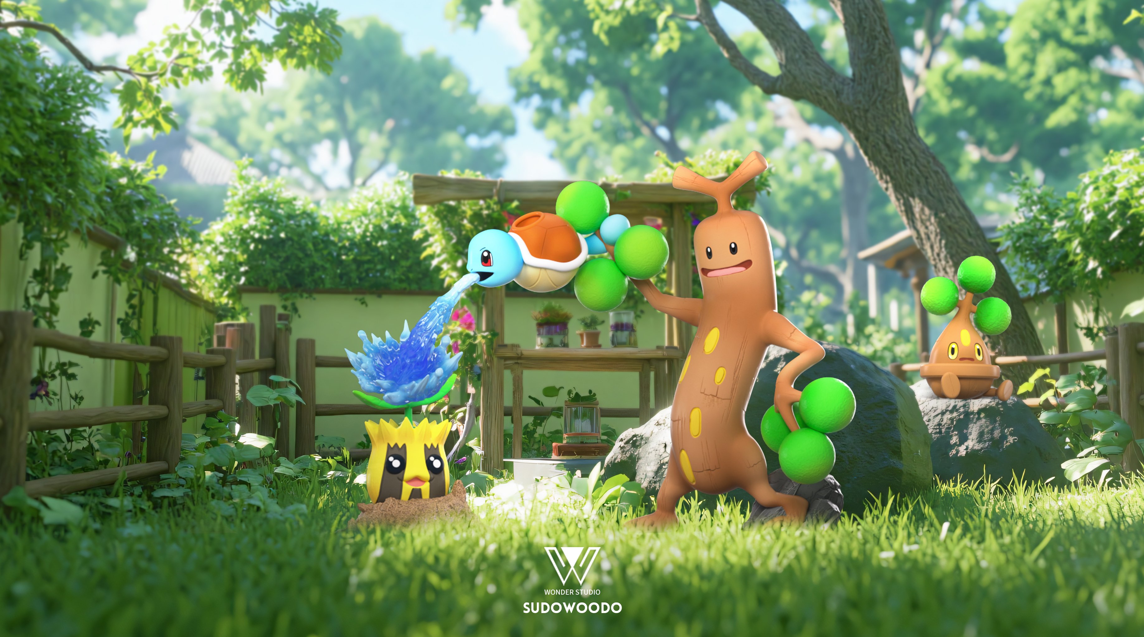 【寶可夢】玩得Wonder studio-向日花怪 樹才怪