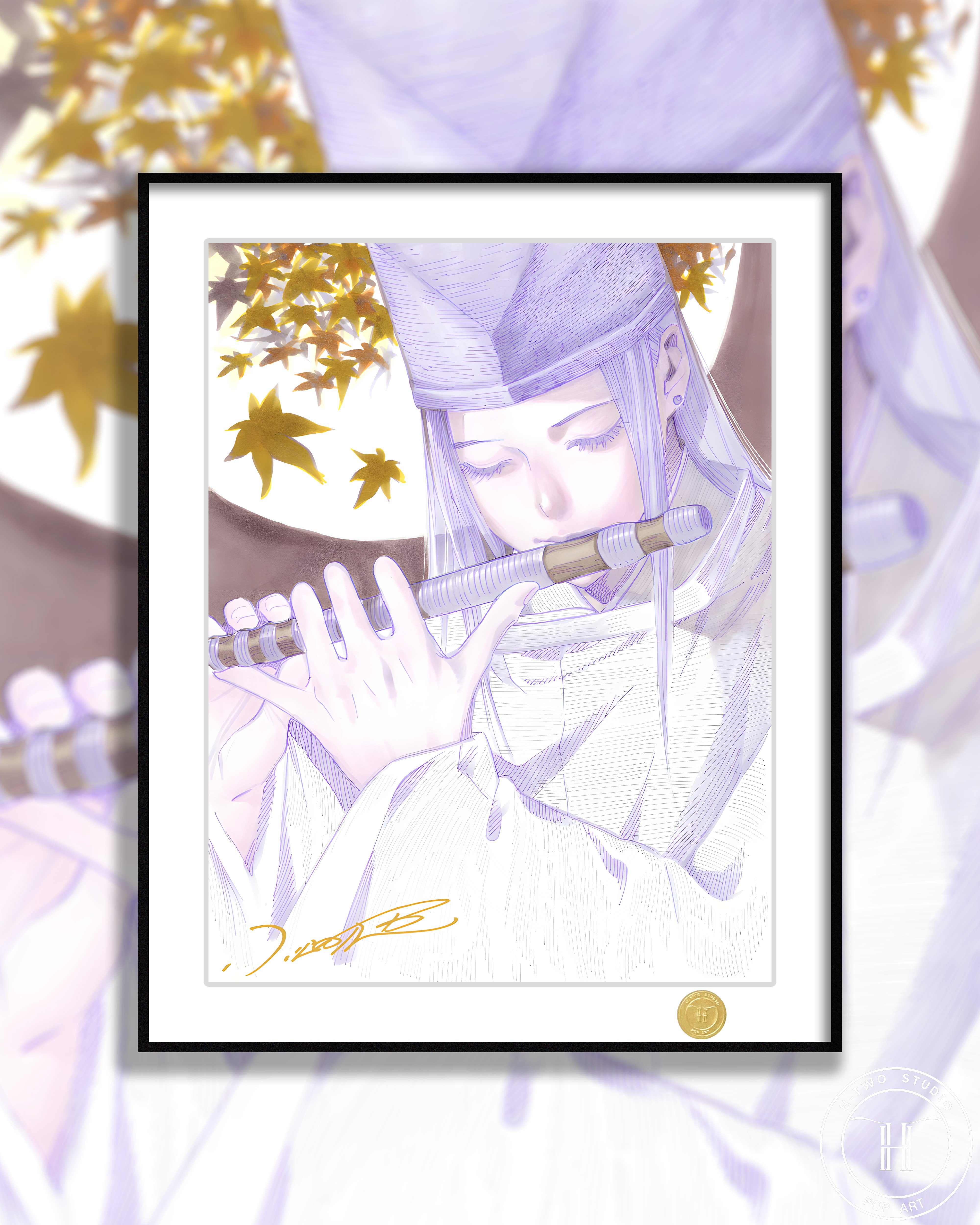 【週邊】H2工作室－棋靈王 藤原佐為 裝飾畫