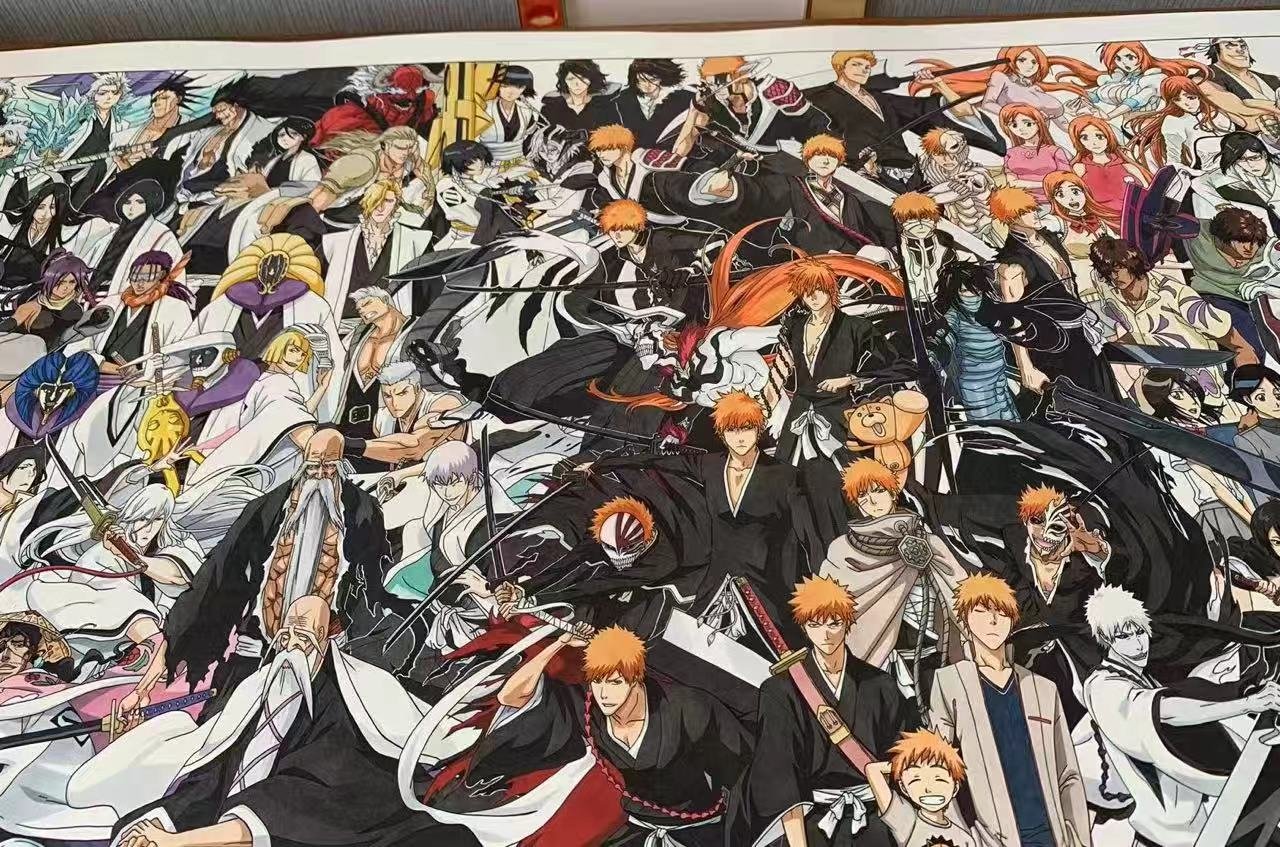 【週邊】田哥繪-死神境界bleach全人物全家福復刻微噴畫