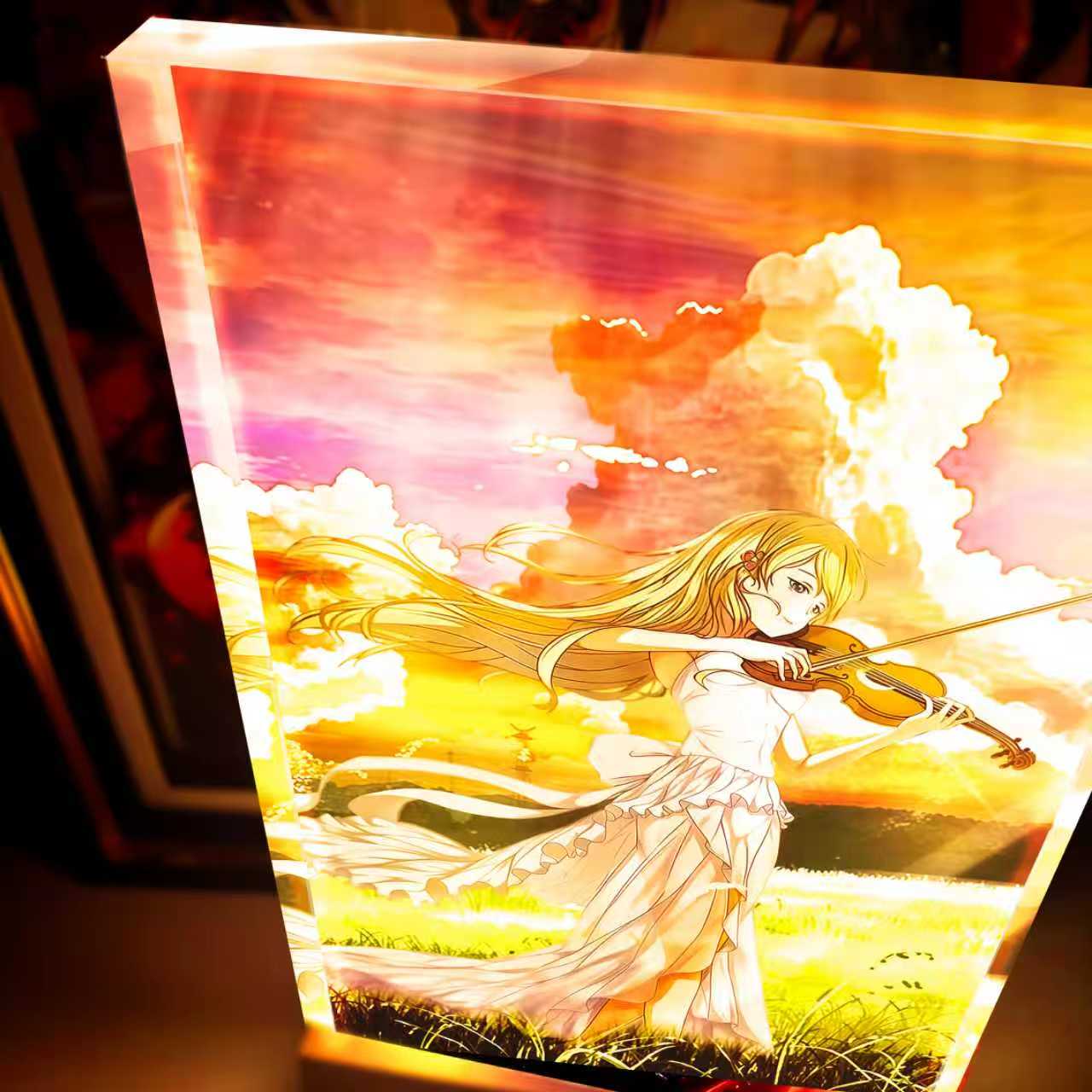 【週邊】阿喵畫社-四月是你的謊言 宮園薰 發光卡磚 【週邊】阿喵畫社-四月是你的謊言 宮園薰 發光卡磚