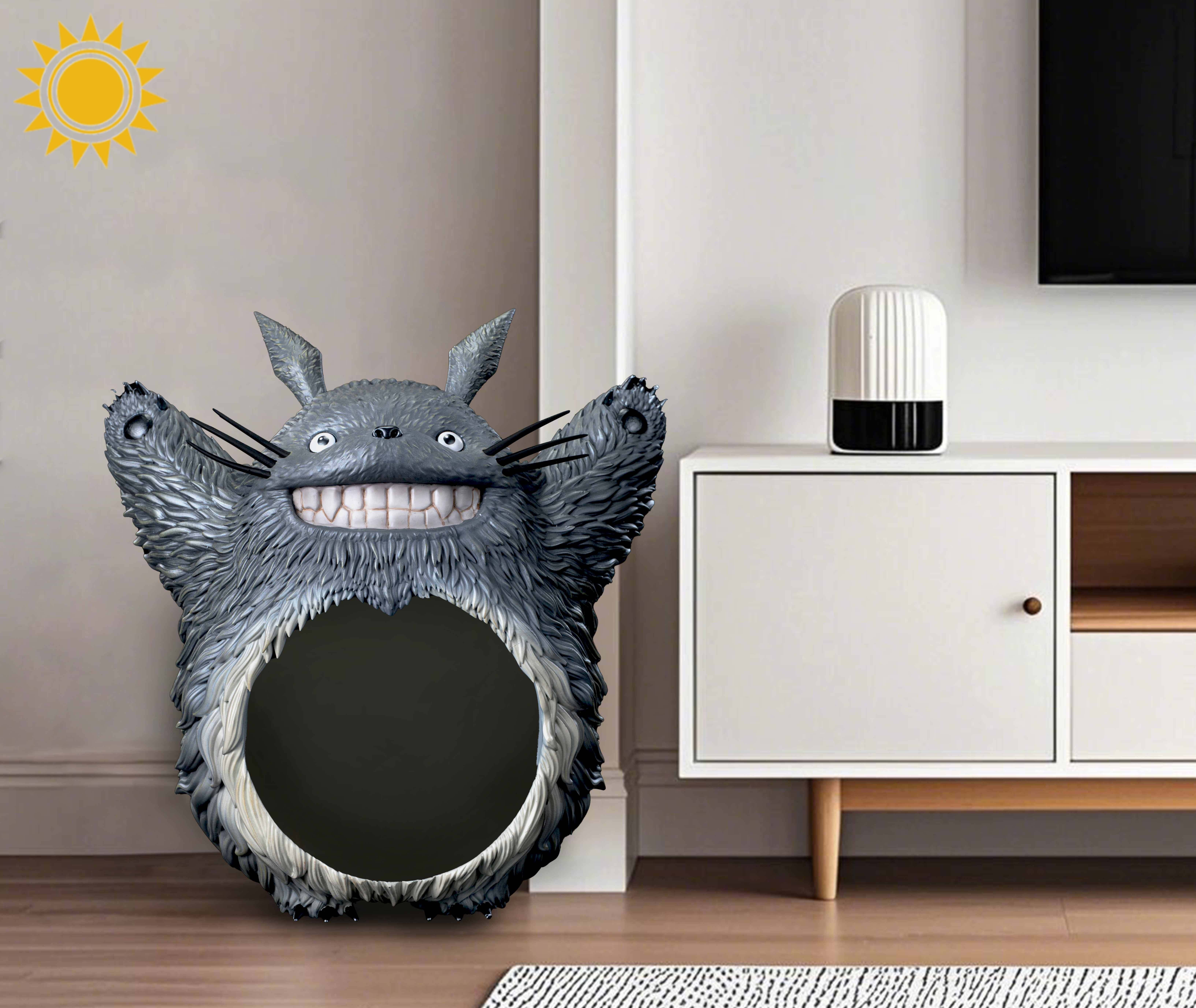 【宮崎駿】太陽模玩-龍貓創意收納 貓窩 狗窩 零食櫃