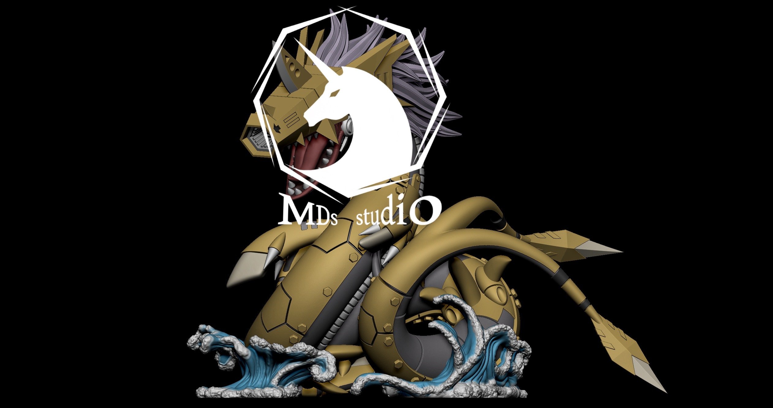 【數碼寶貝】MDS Studio-黑暗四天王 鋼鐵海龍獸