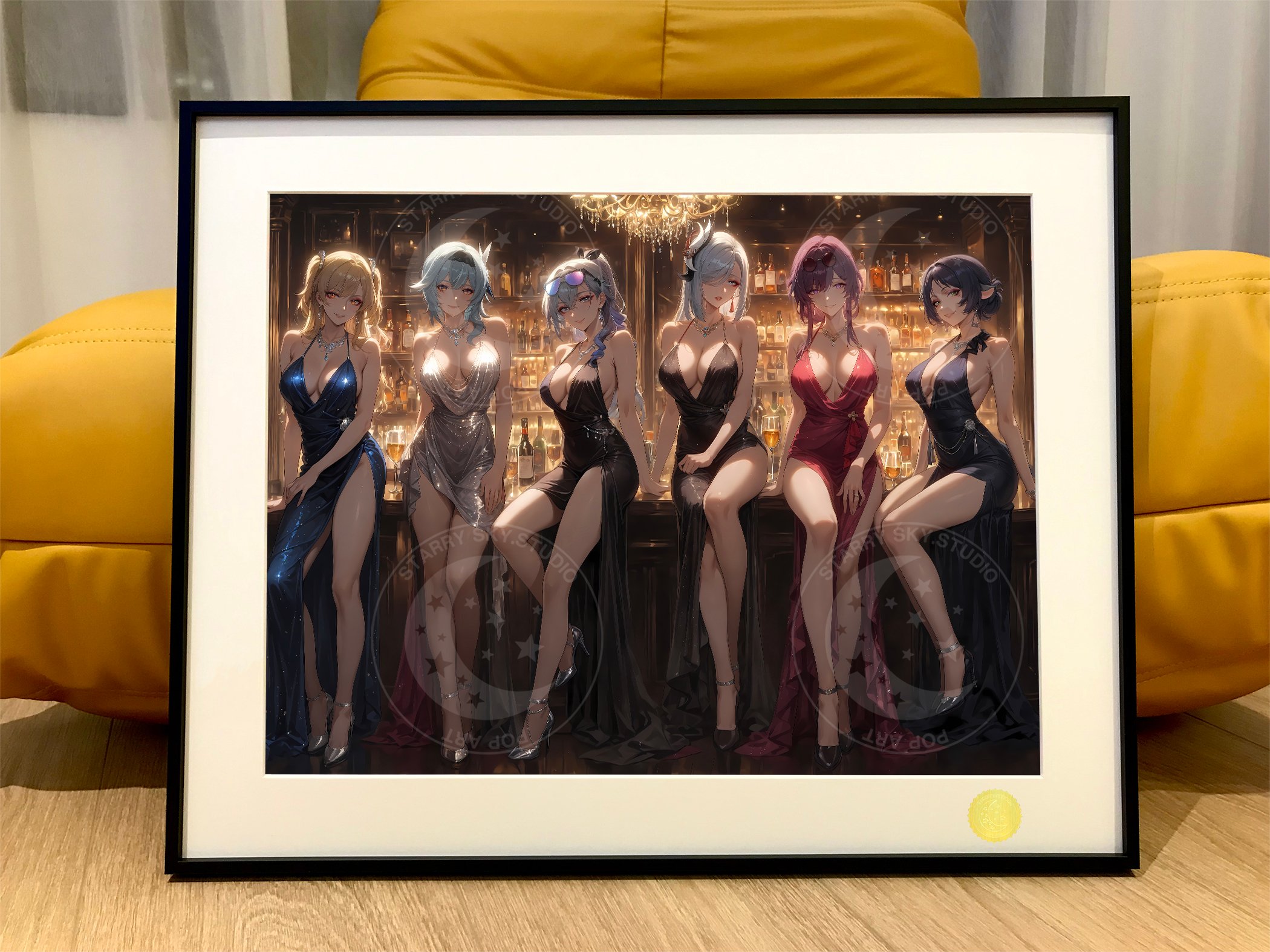 【週邊】星空工作室－崩壞：星穹鐵道 崩壞酒吧 裝飾畫