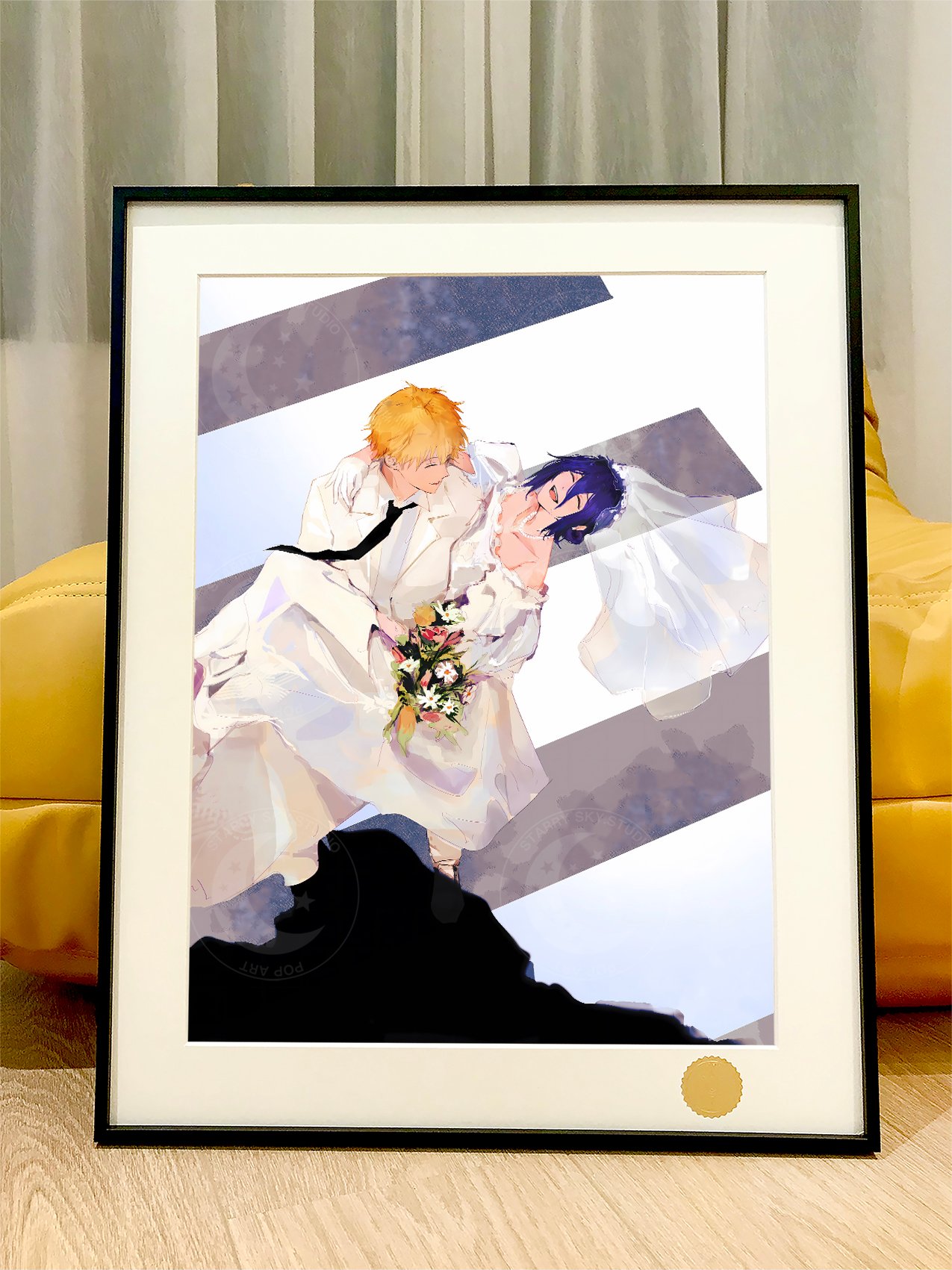 【週邊】星空工作室-花嫁蕾塞 電鋸人reze鏈鋸人蕾塞篇Chainsaw Man電次瑪奇瑪帕瓦動畫裝飾畫