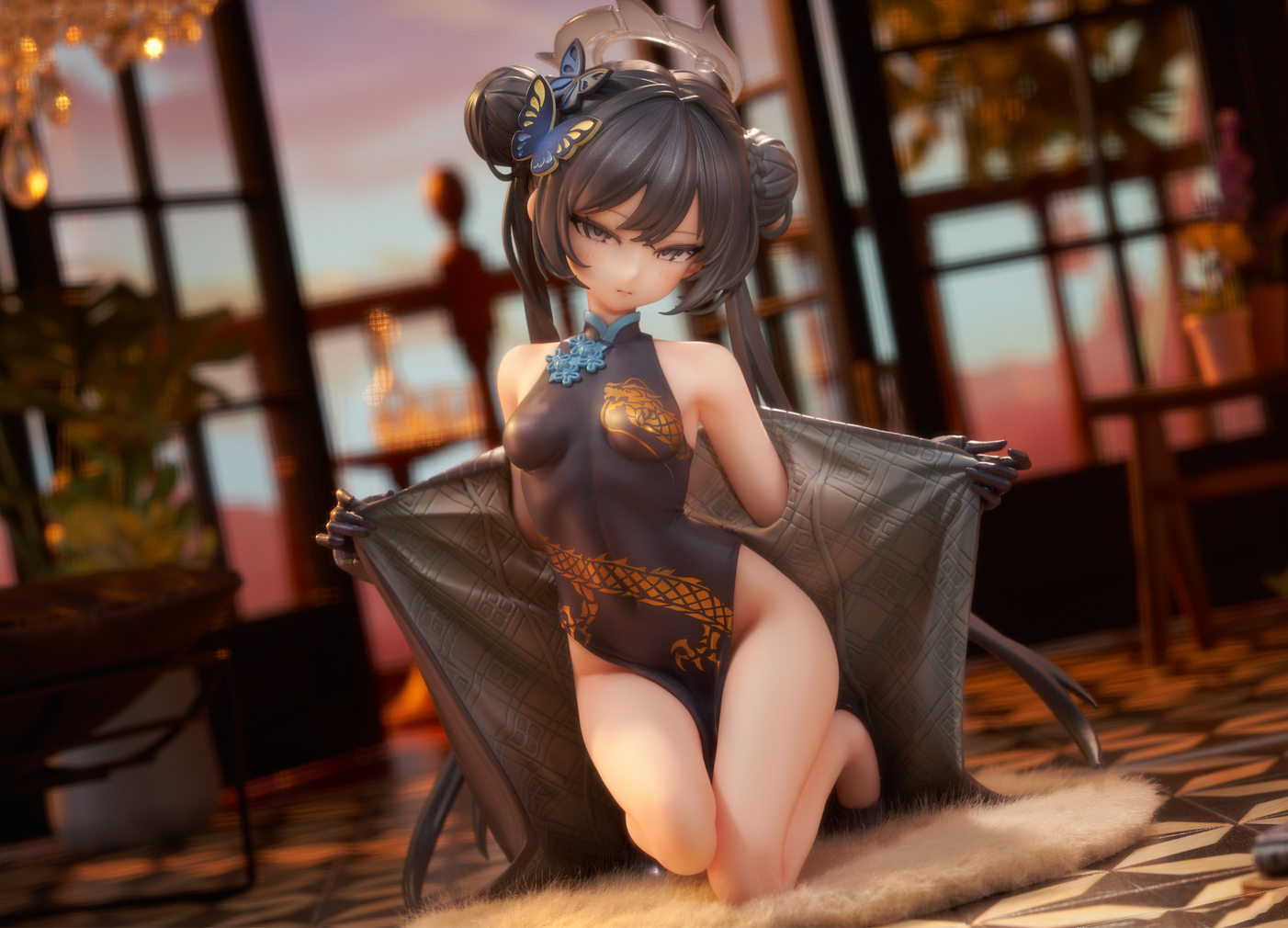 【蔚藍檔案】Fix cast（FC）-龍華妃咲 旗袍 兔女郎