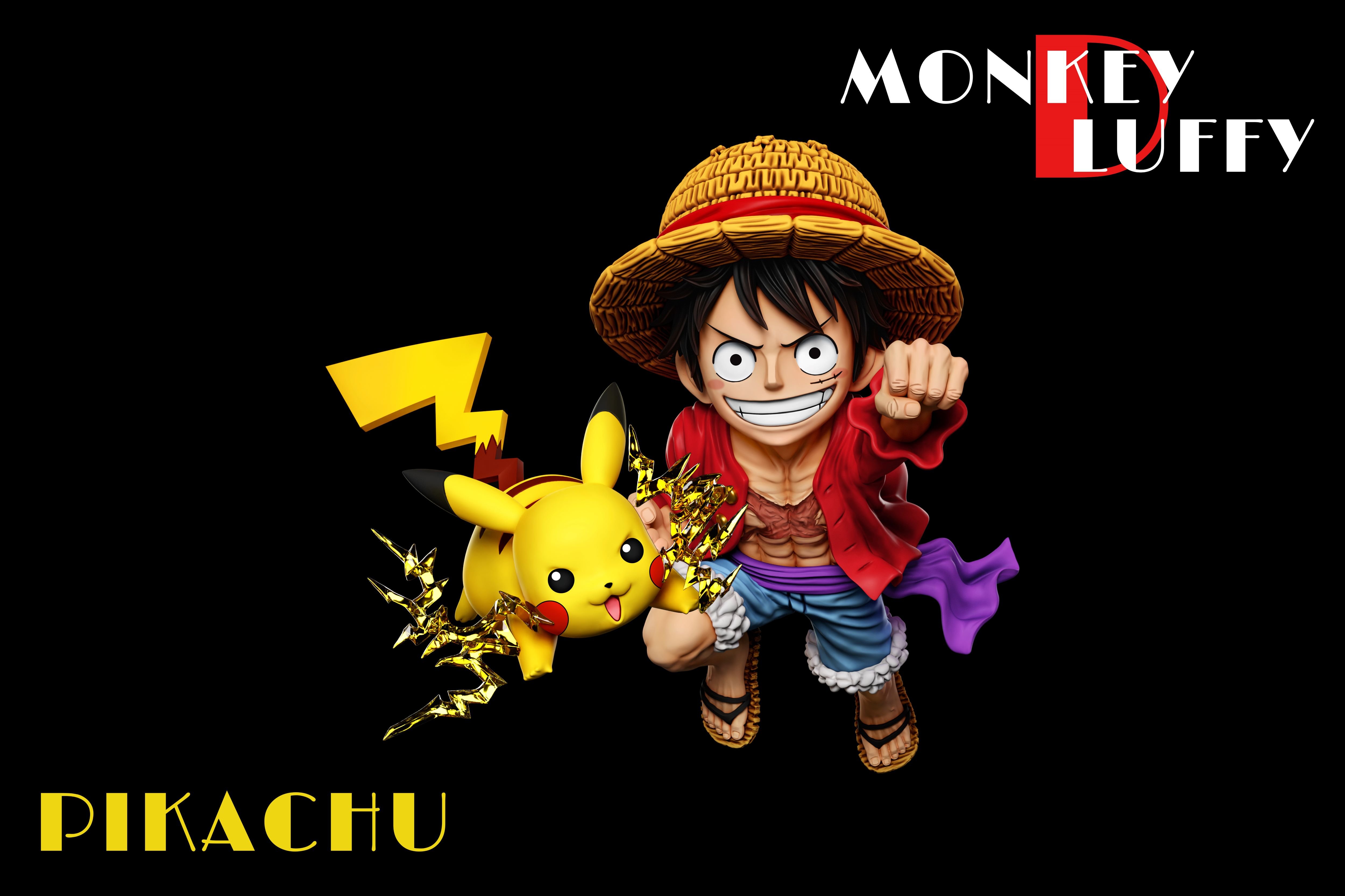 【海賊王】A+研究所-路飛共鳴系列 皮卡丘&魯夫