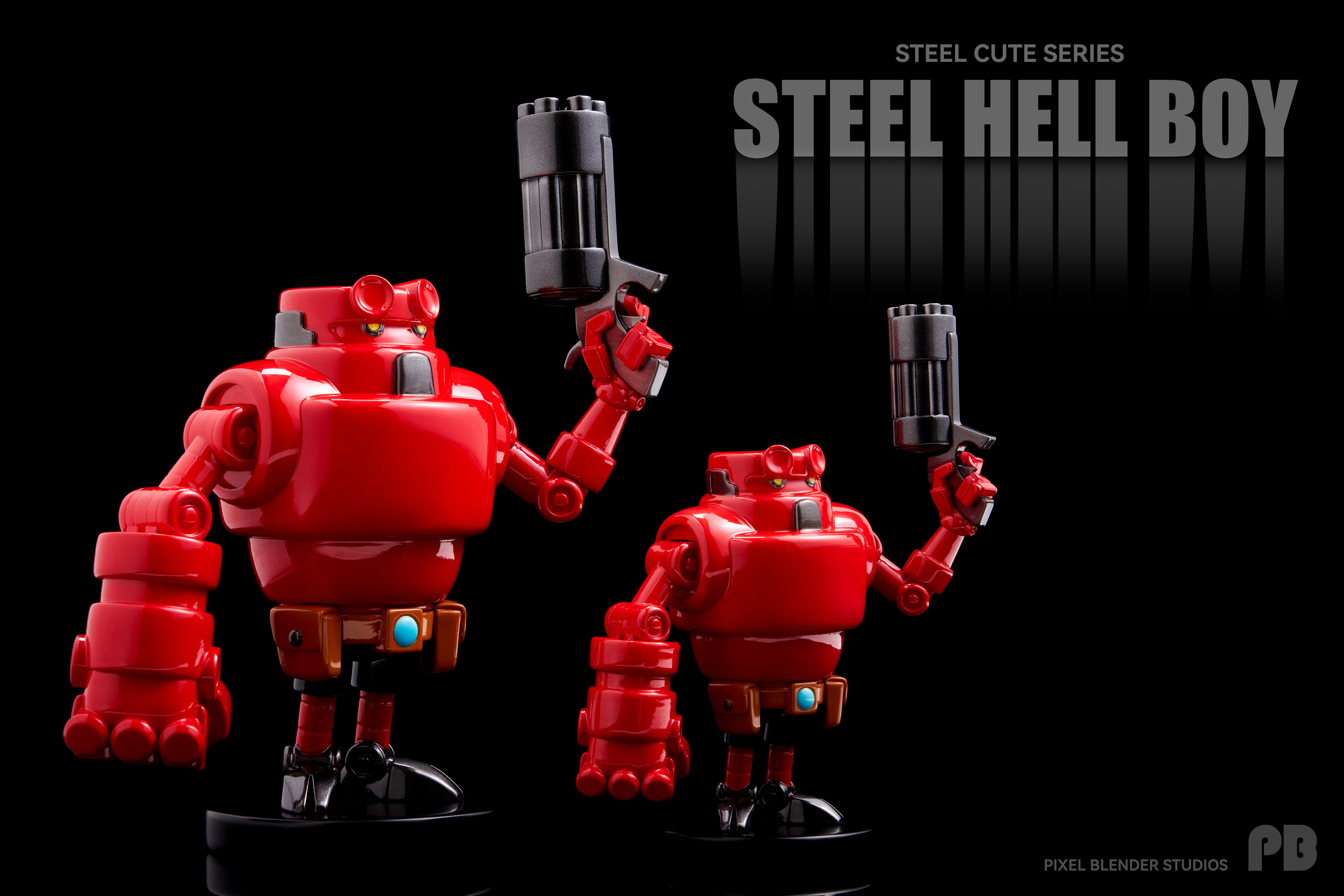 【可愛小物】Pixel blender studios-鋼鐵萌新系列 第一彈 Steelhellboy