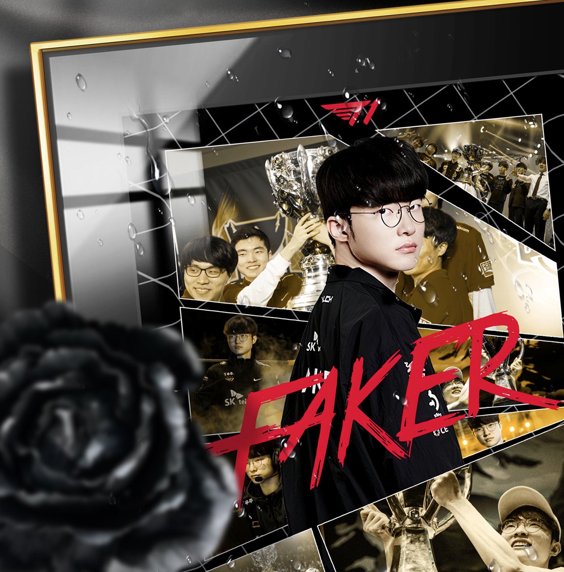 【週邊】阿喵畫社-傳奇中單faker五連冠