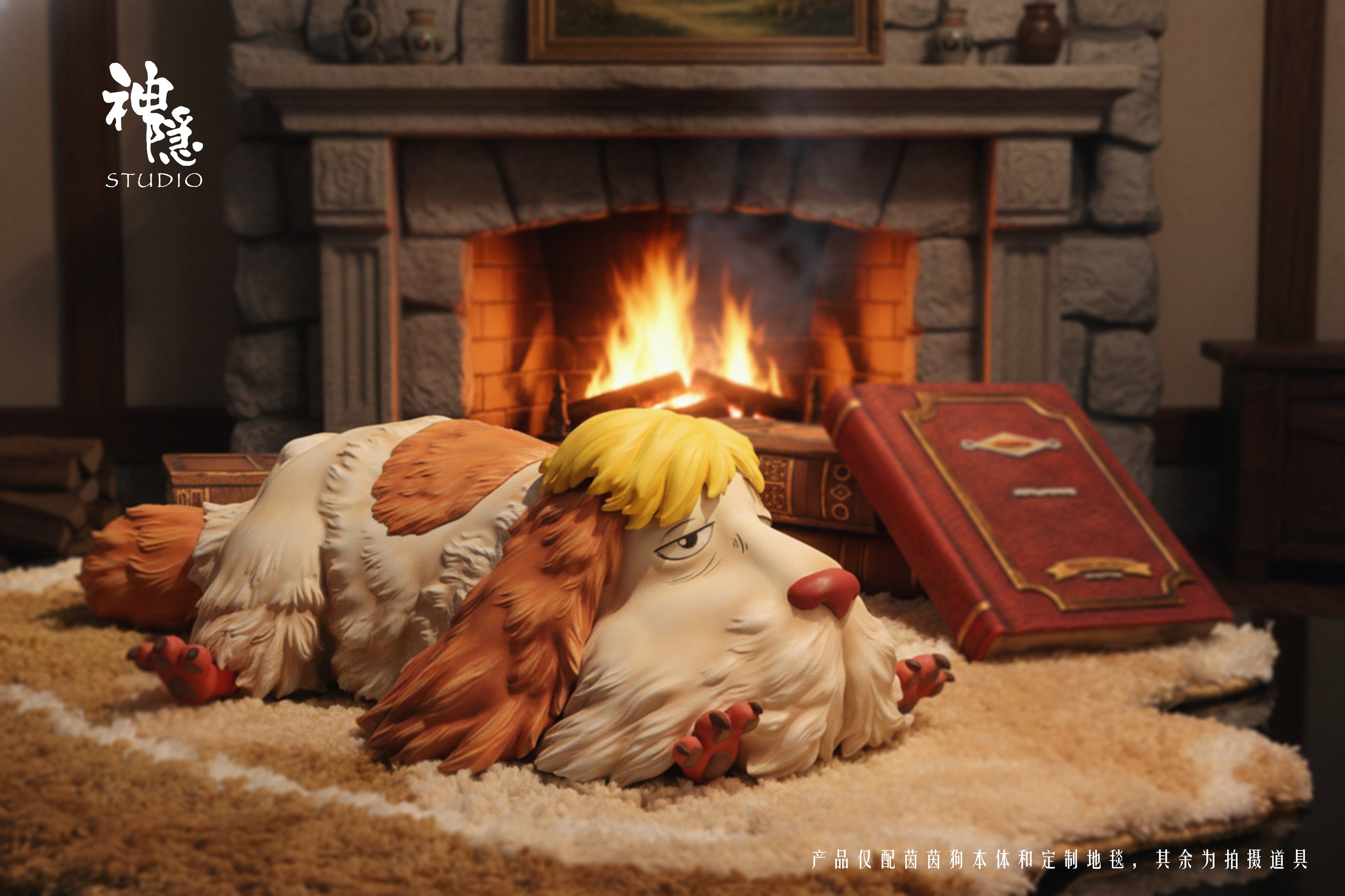 【宮崎駿】神隱工作室－遇見系列 哈爾的移動城堡 休息中的茵茵