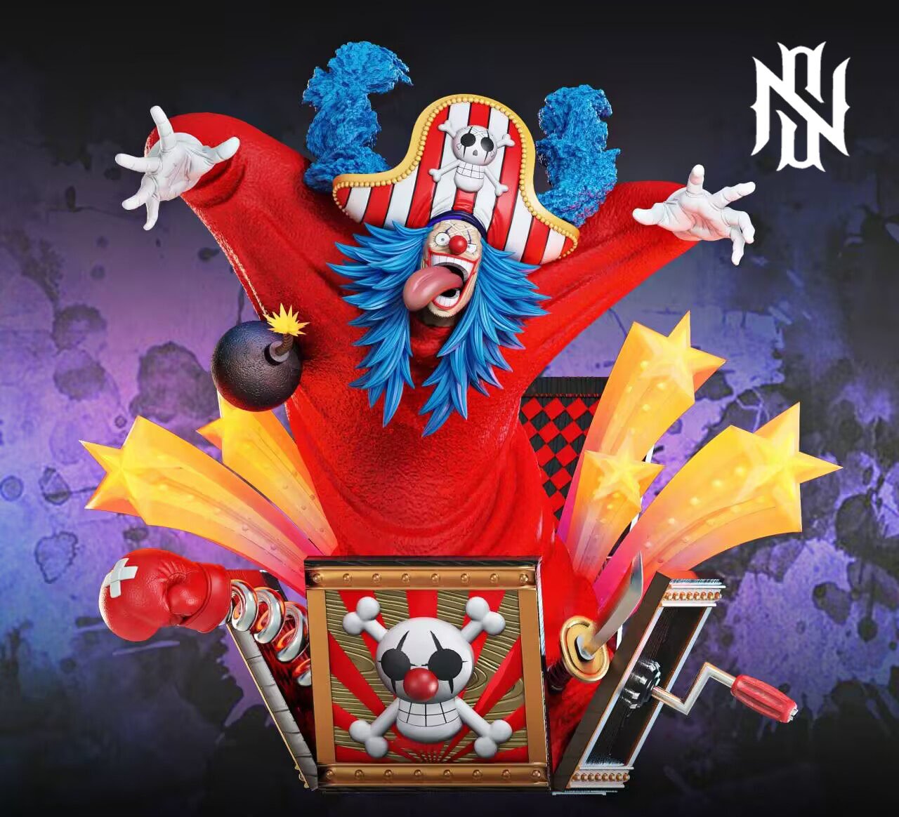 【海賊王】SN-Studio 少年工作室-坐姿七武海 第一彈 小丑巴基