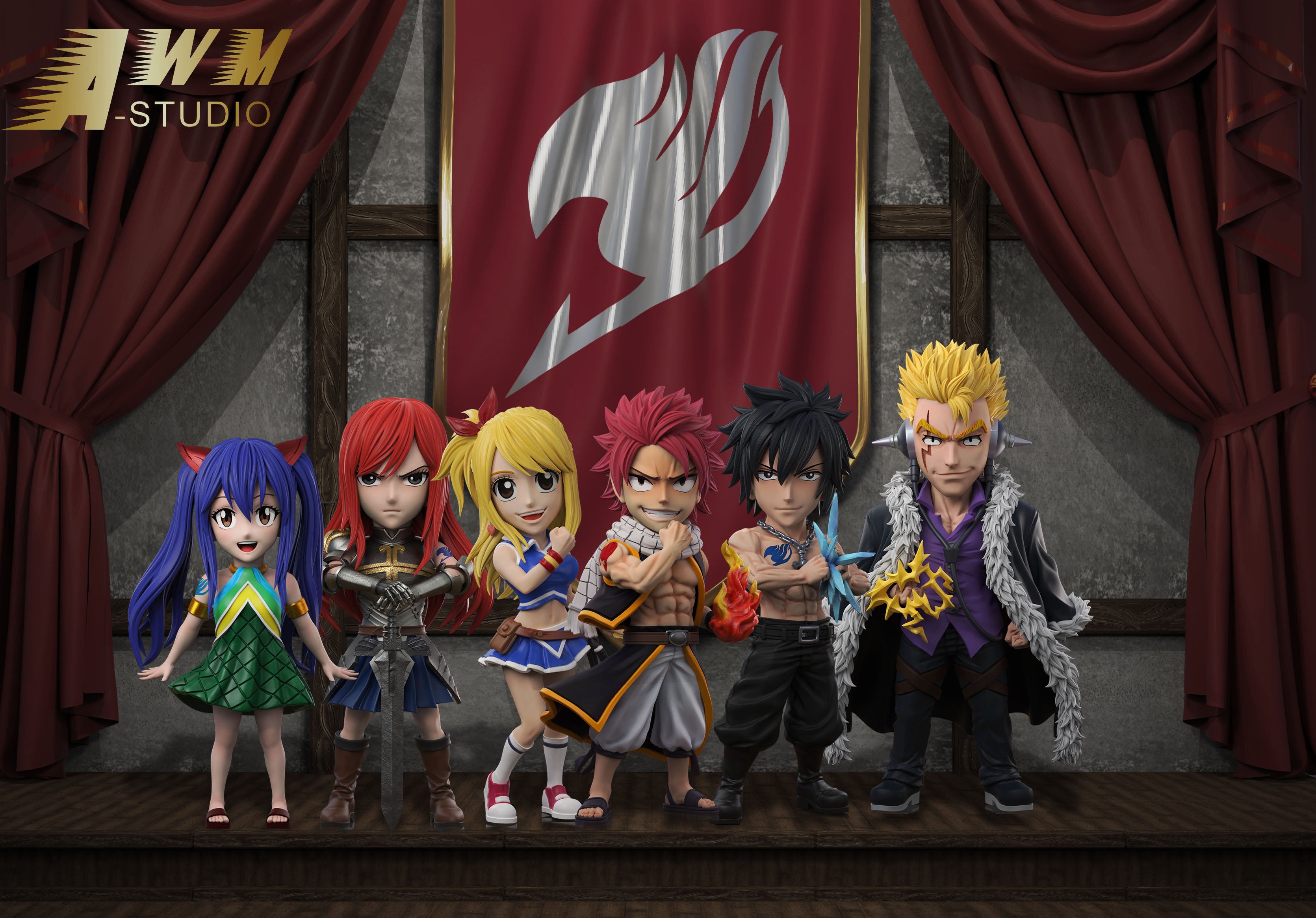 【妖精的尾巴】AWM-STUDIO-妖精的尾巴 第6彈 溫蒂·瑪貝爾+夏露露