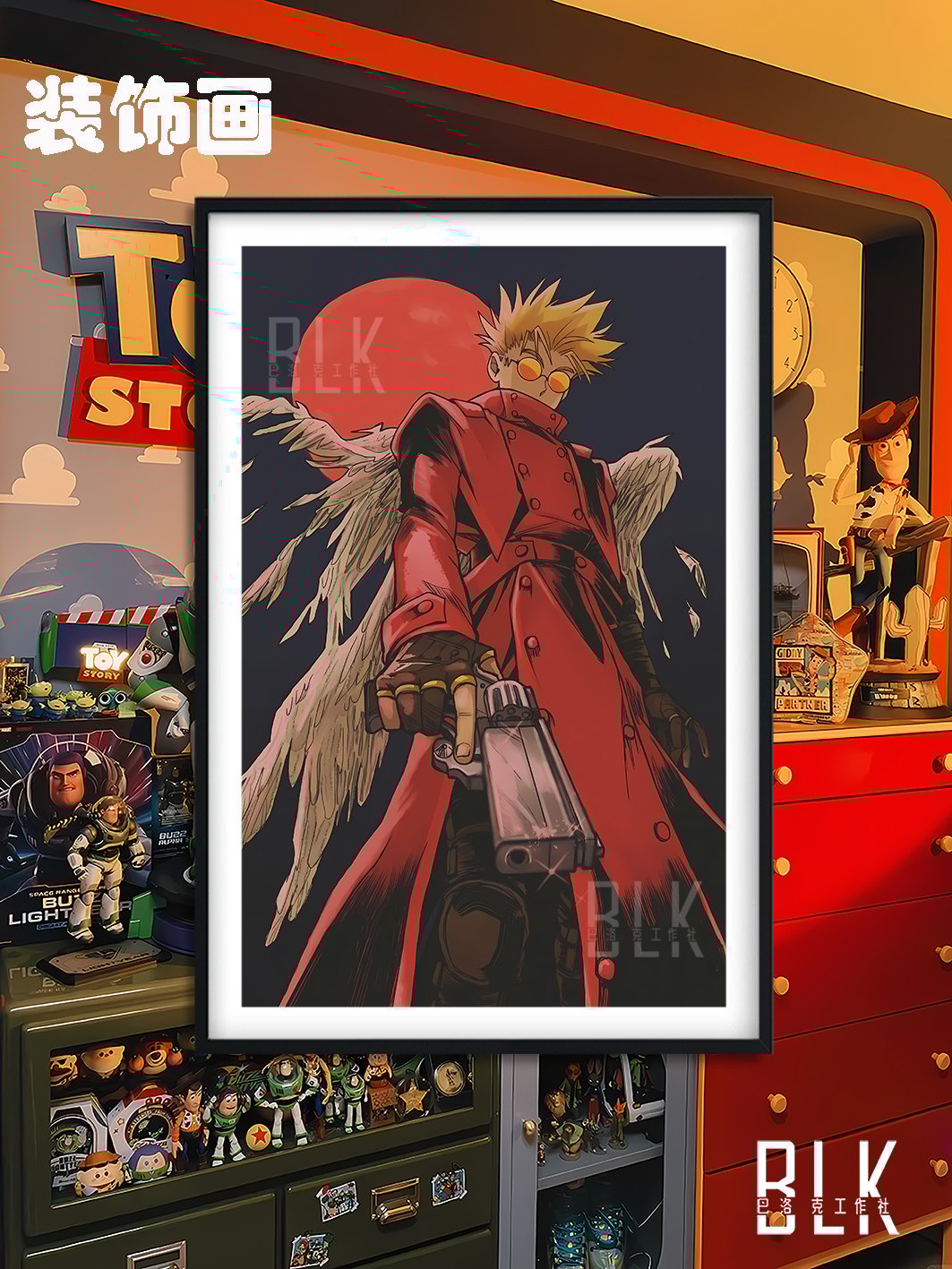 【週邊】巴洛克－槍神Trigun 槍神 裝飾畫＆冰箱貼