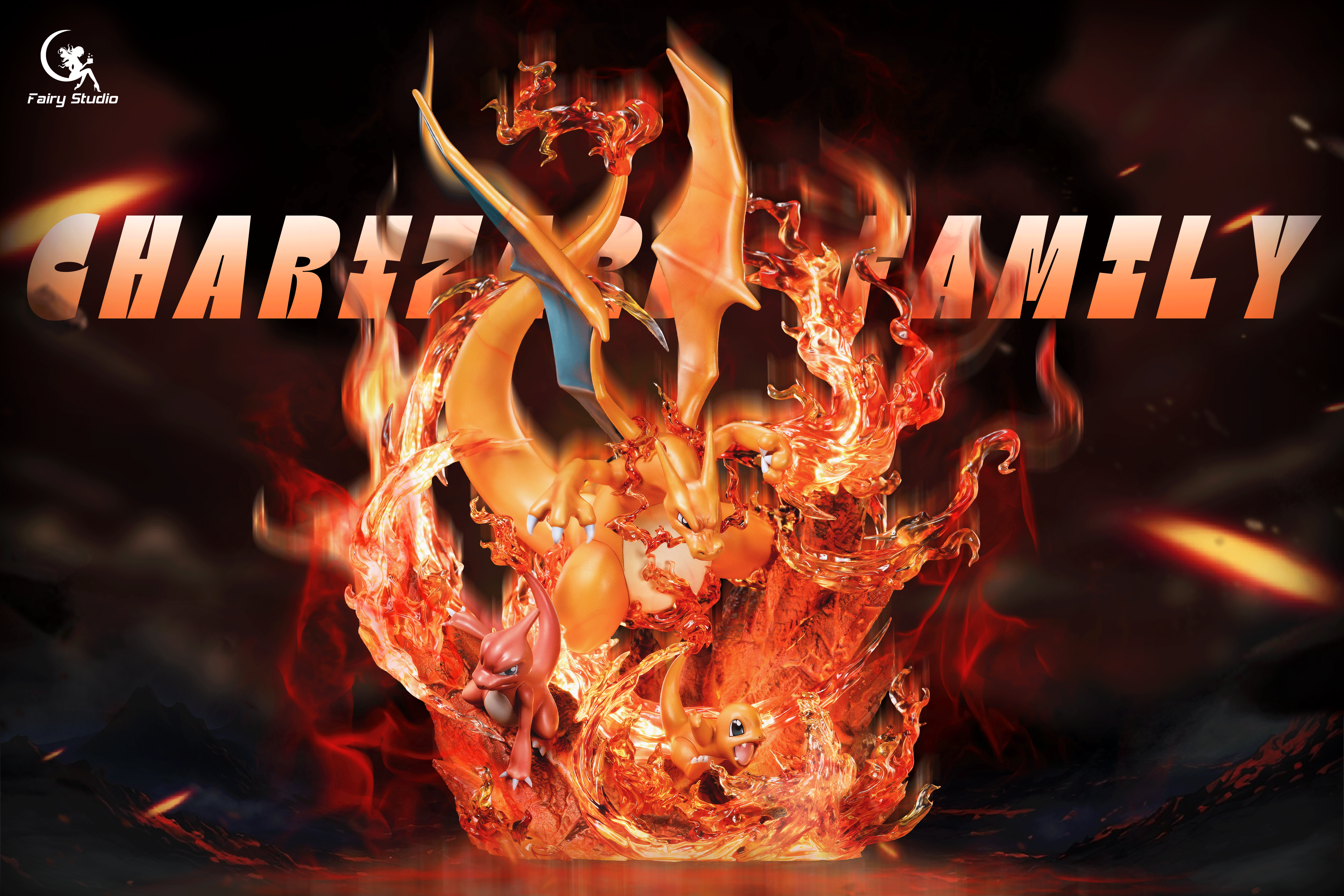 【寶可夢】fairy 精靈屋-進化組 第一彈 初代禦三家 噴火龍家族