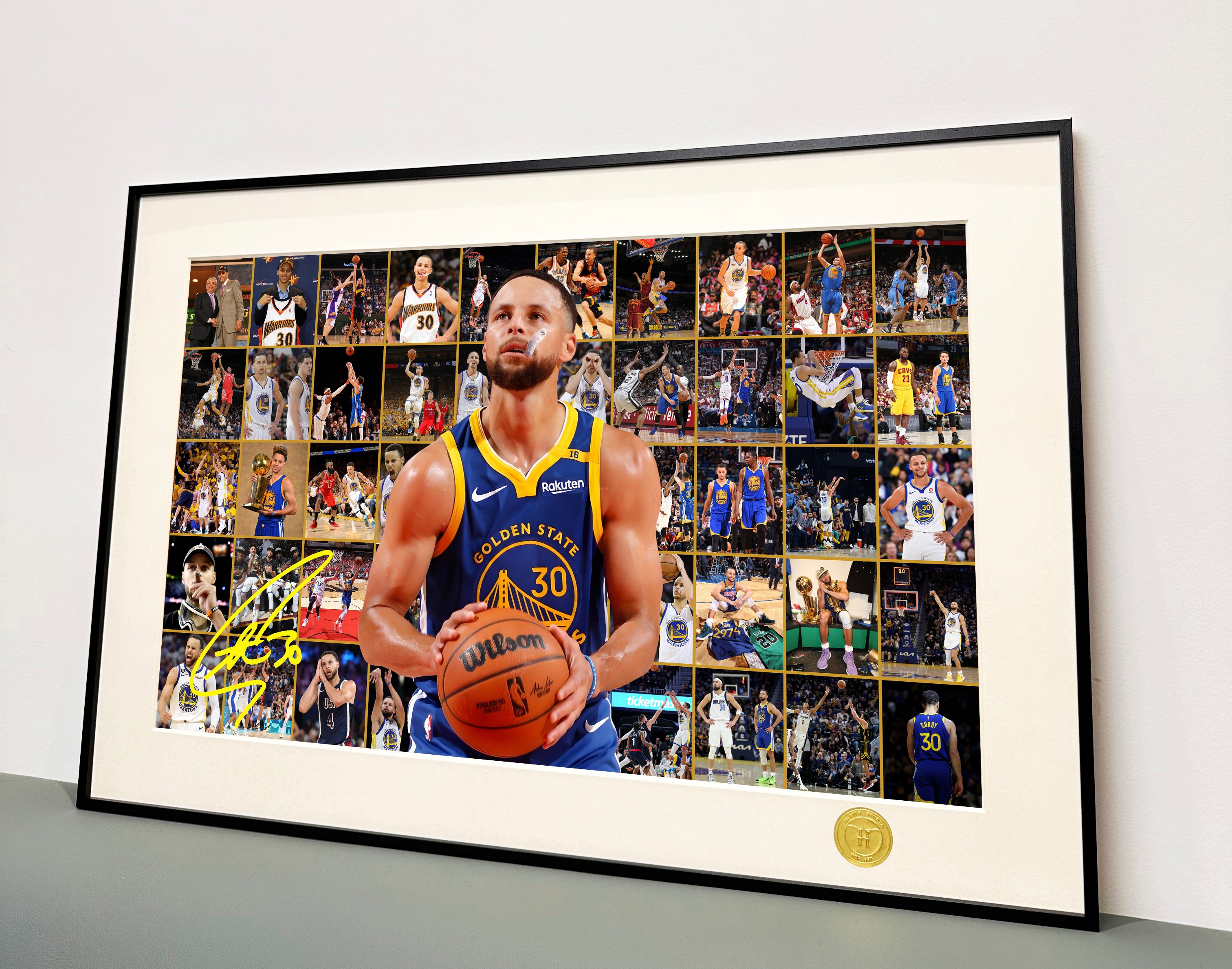 【週邊】H2工作室-諸神黃昏 史蒂芬庫裡 NBA金州勇士庫裡裝飾畫