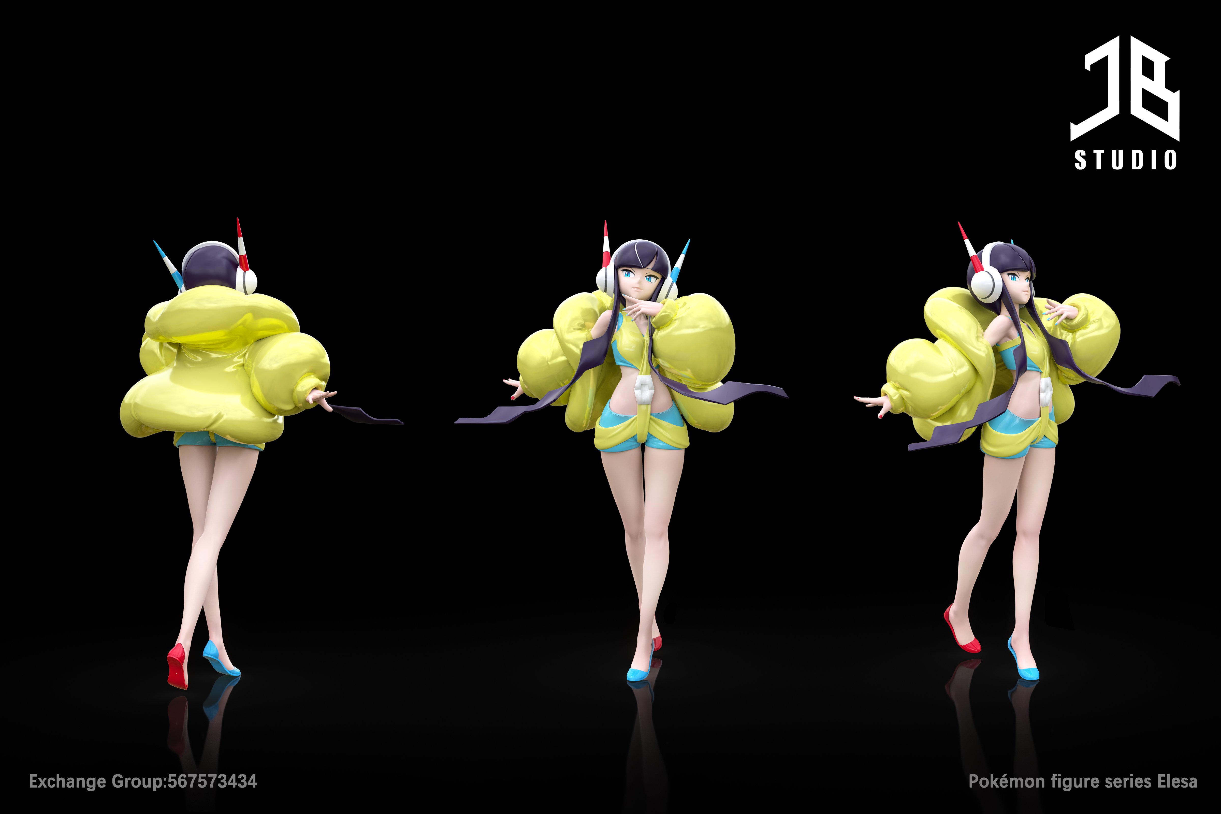 【寶可夢】精寶工作室 JB Studio-人物系列 雷文道館館主 小菊兒&電飛鼠