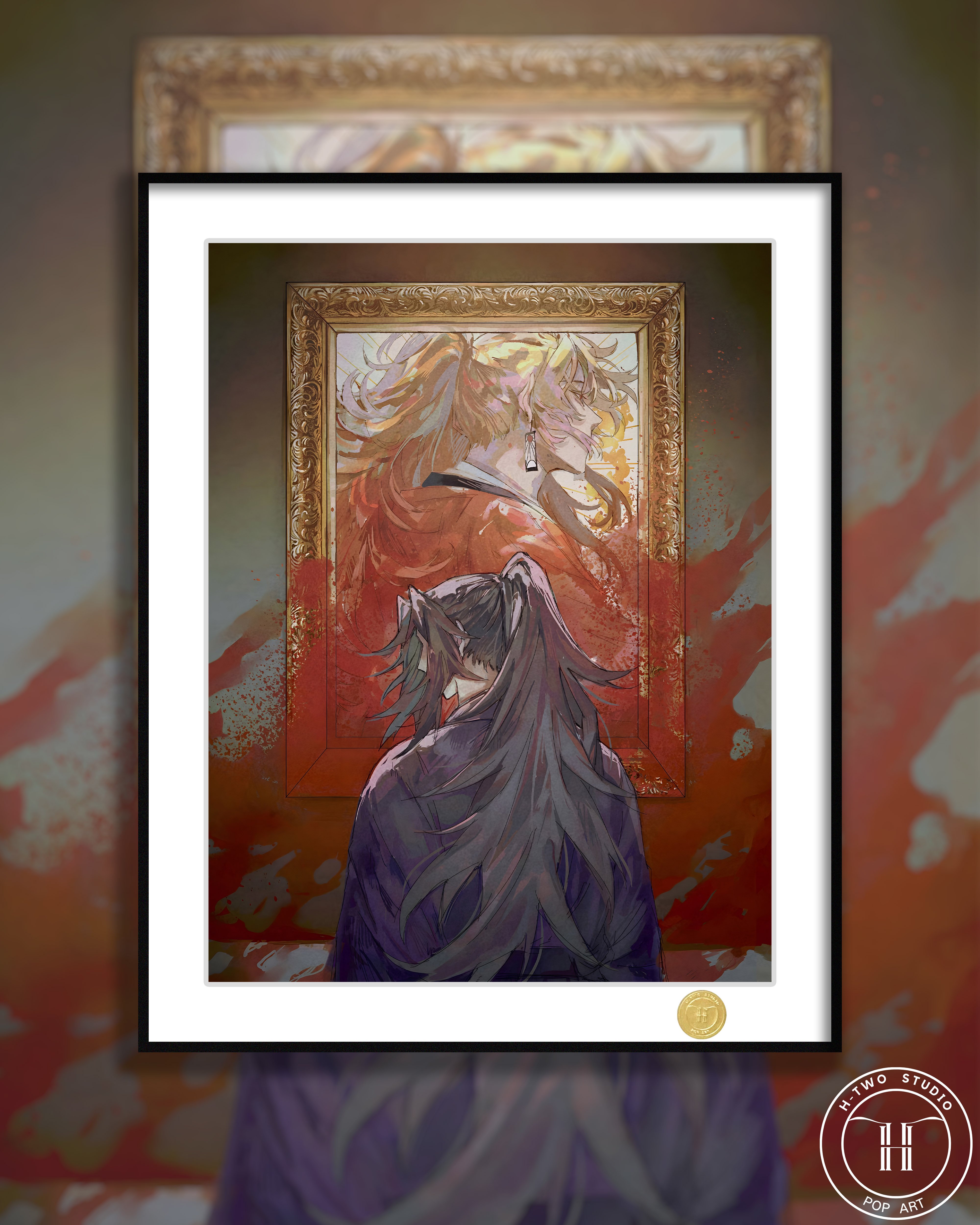 【週邊】H2工作室－鬼滅之刃 繼國兄弟 裝飾畫