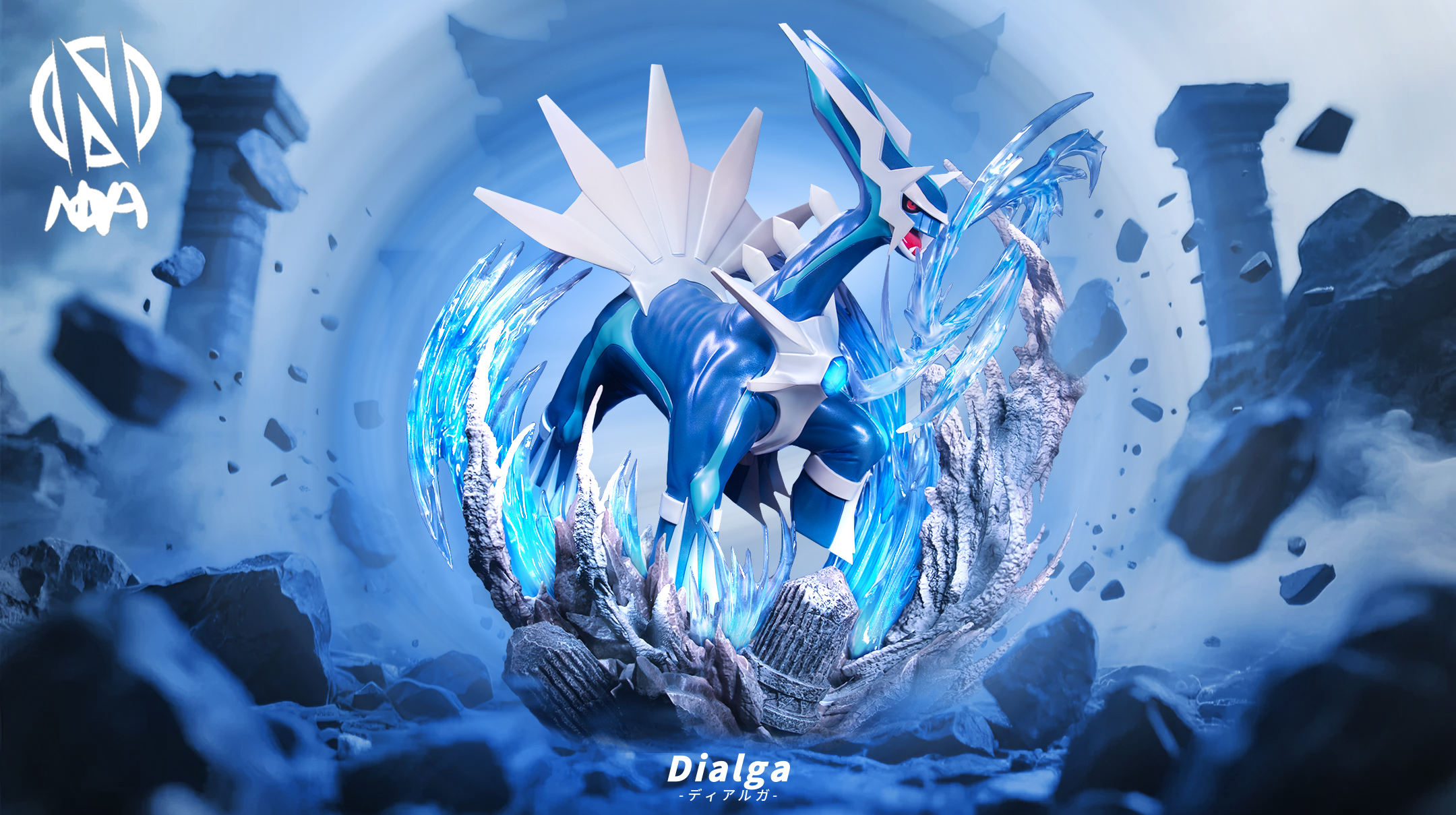 【寶可夢】NOVA-神獸輕雕像系列 帝牙盧卡·帕路奇亞